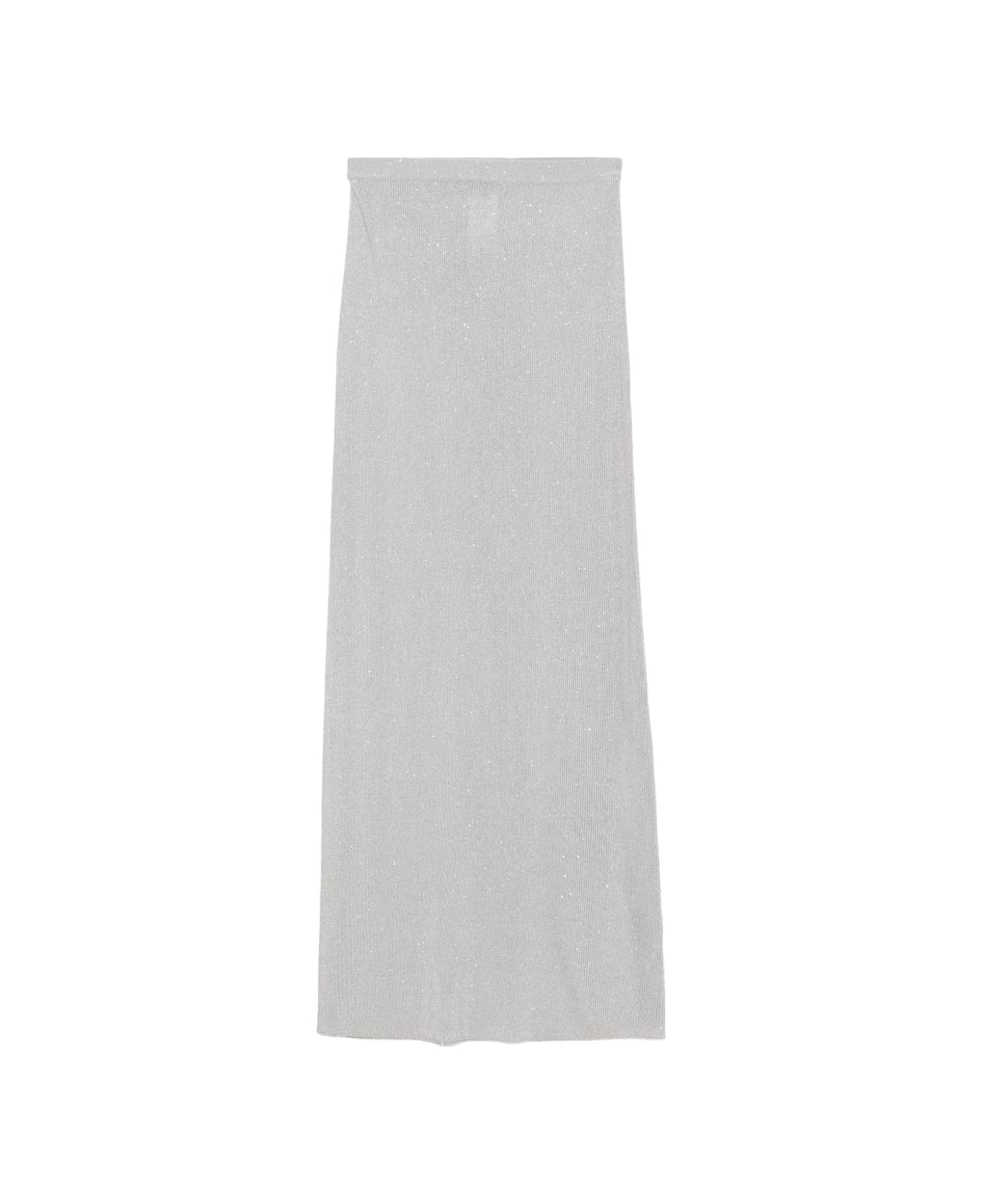 Tom Ford Sequined Long Skirt - Silver