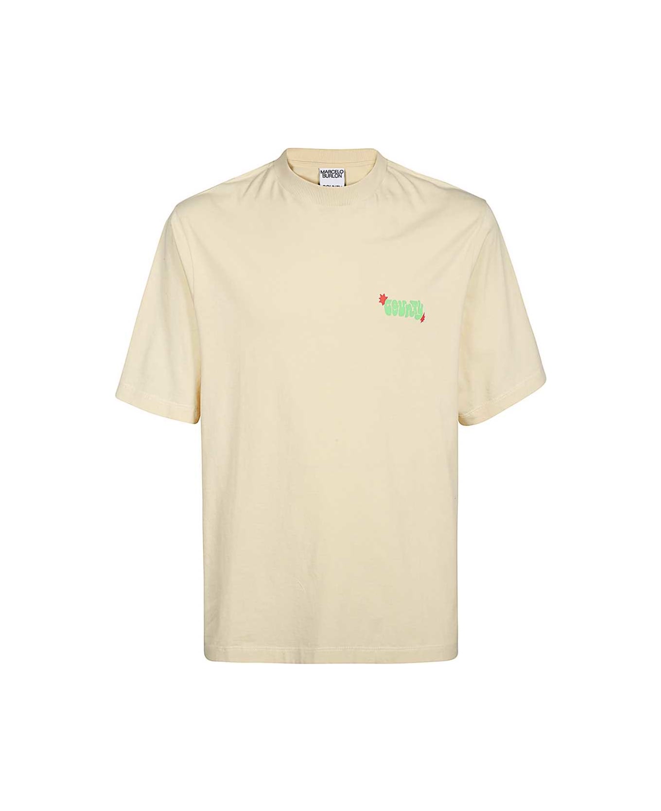 Marcelo Burlon Cotton T-shirt - Ivory