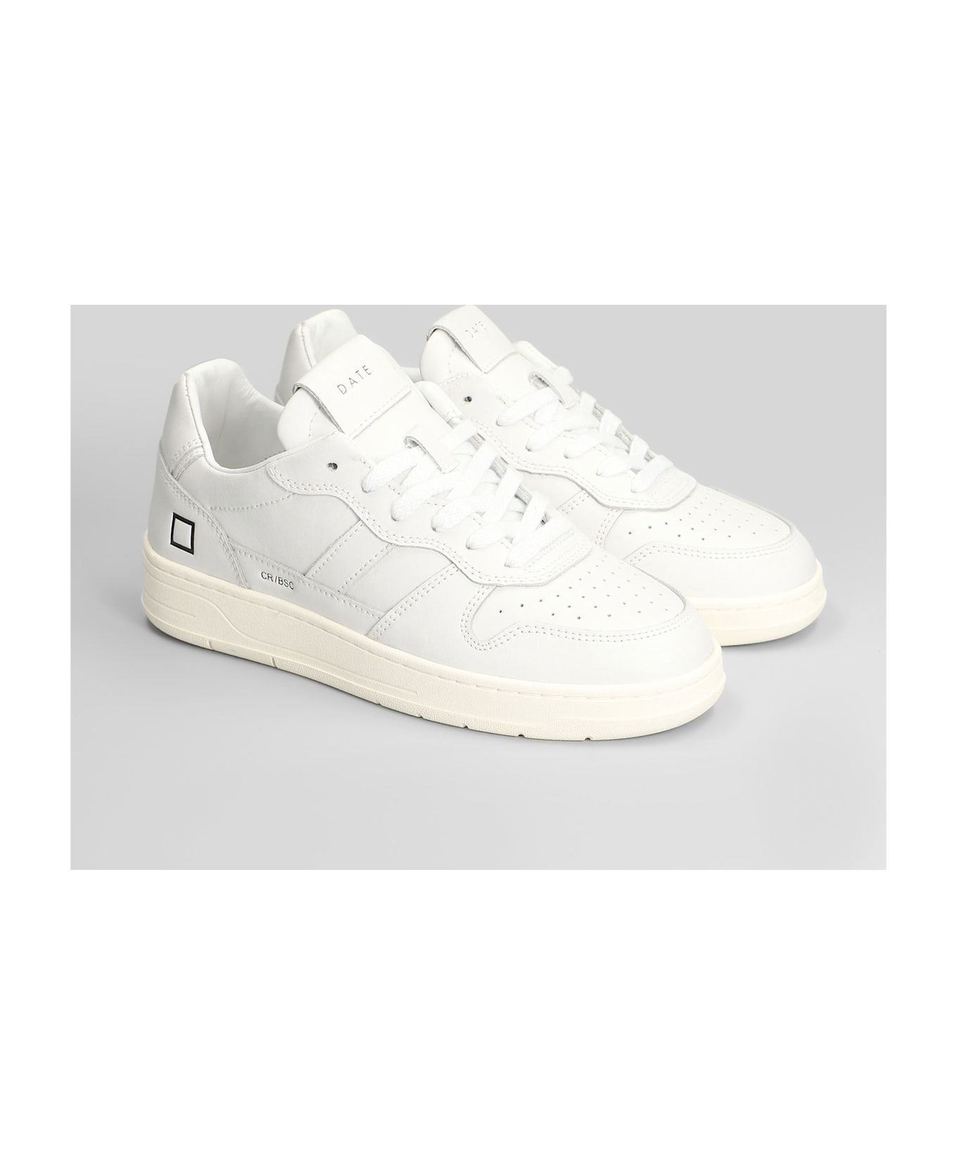 D.A.T.E. Court 2.0 Basic Sneakers In White Leather - white