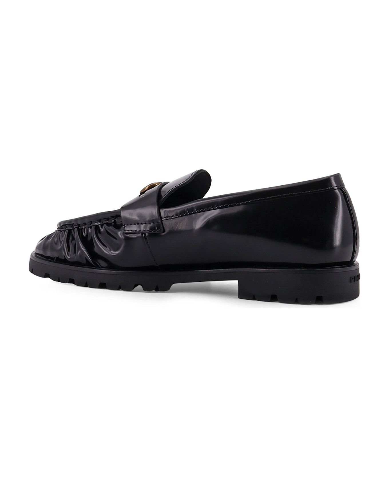 Pinko Nora 01 Leather Loafers - Black