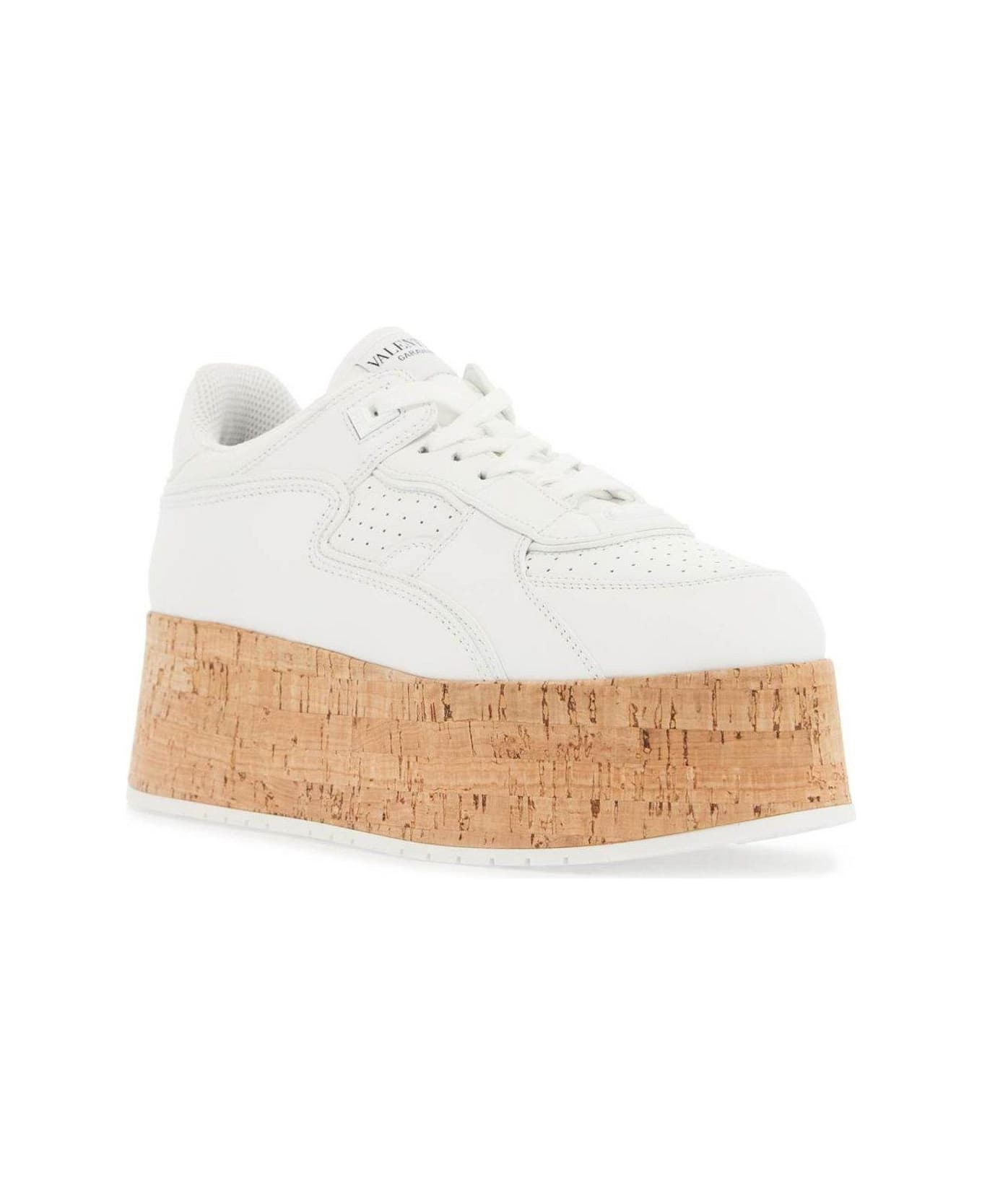 Valentino Garavani Freedots Xl Platform Low-top Sneakers - White