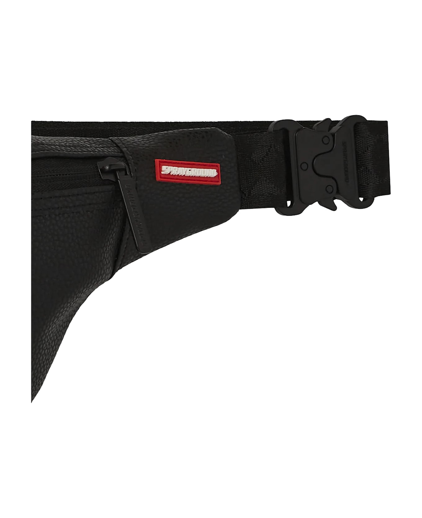 Sprayground Unfinished Shark Beltbag - Black