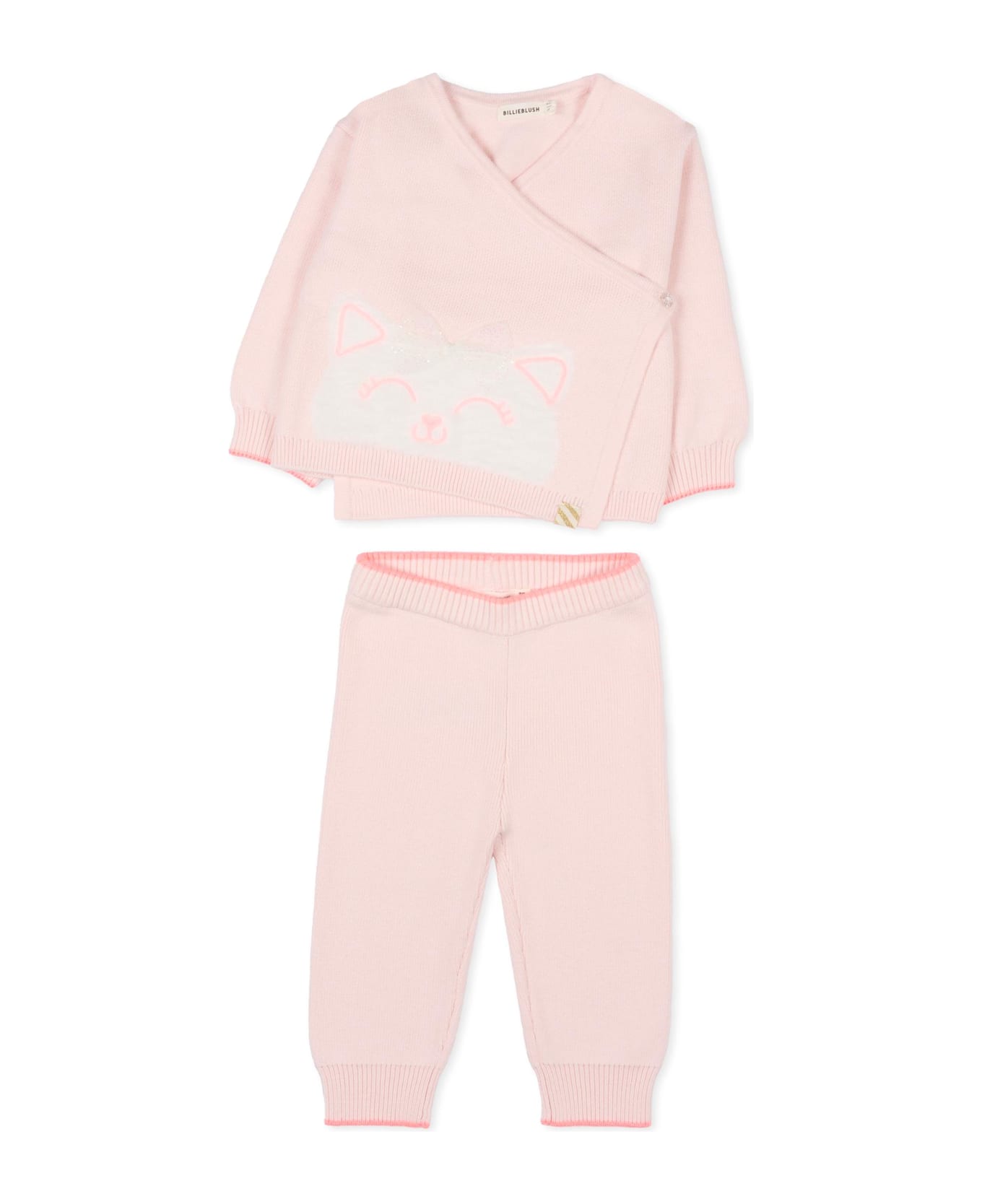 Billieblush Pink Birth Set For Baby Girl With Cat - Pink