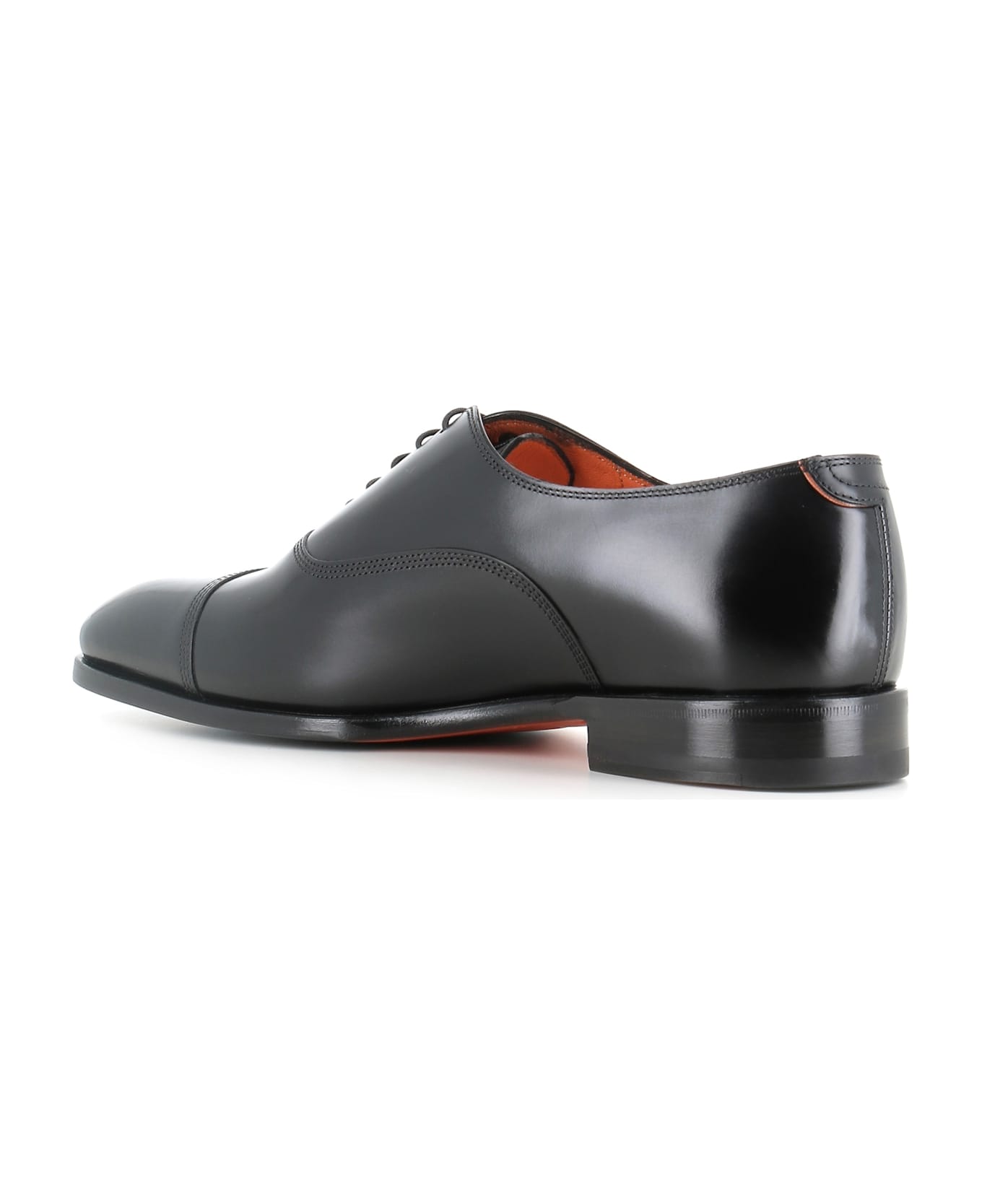 Santoni Oxford Archie C - Black レースアップシューズ