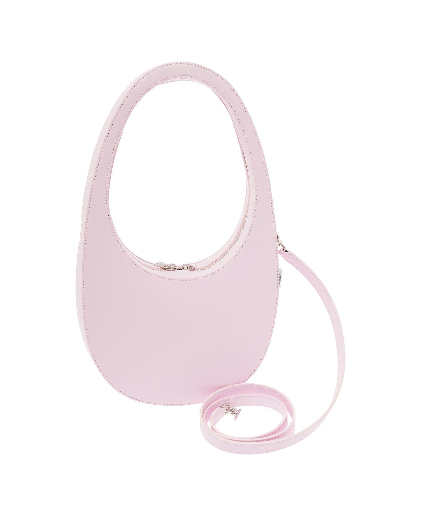 Coperni 'mini Swipe' Pink Handbag With Logo Detail In Leather Woman - Pink