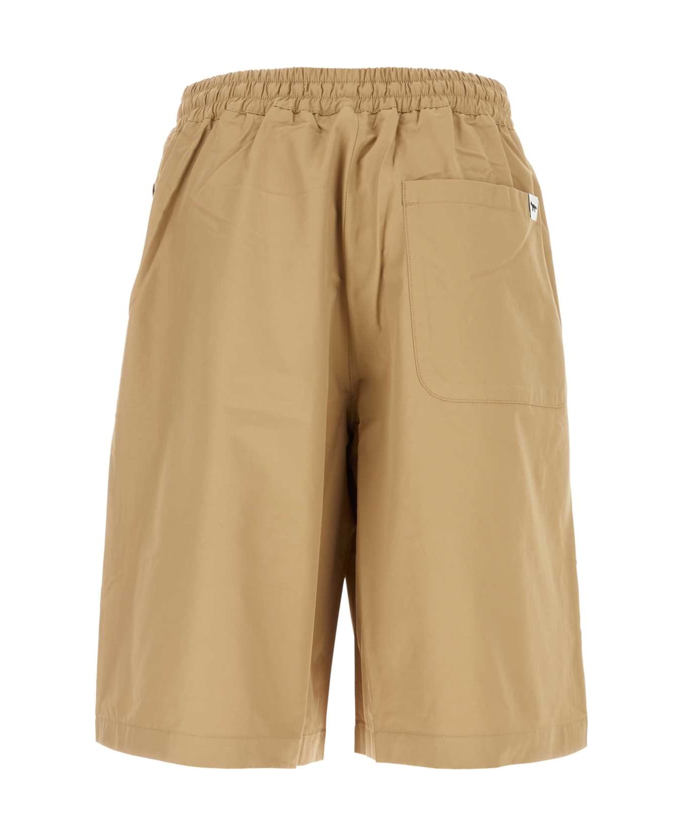Maison Kitsuné Camel Cotton Blend Bermuda Shorts - P220