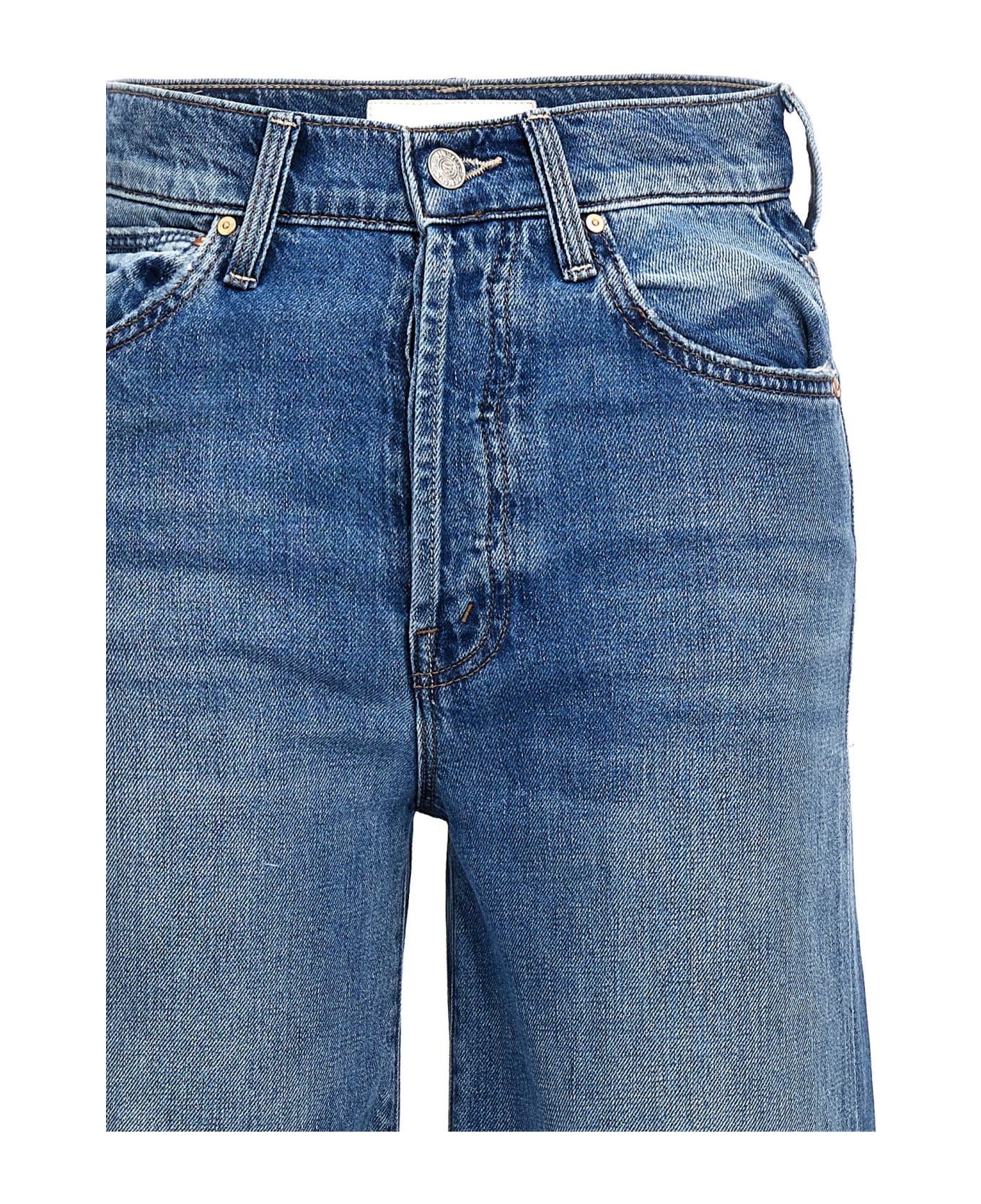 Mother 'the Ditcher Roller Sneak' Jeans - Blue
