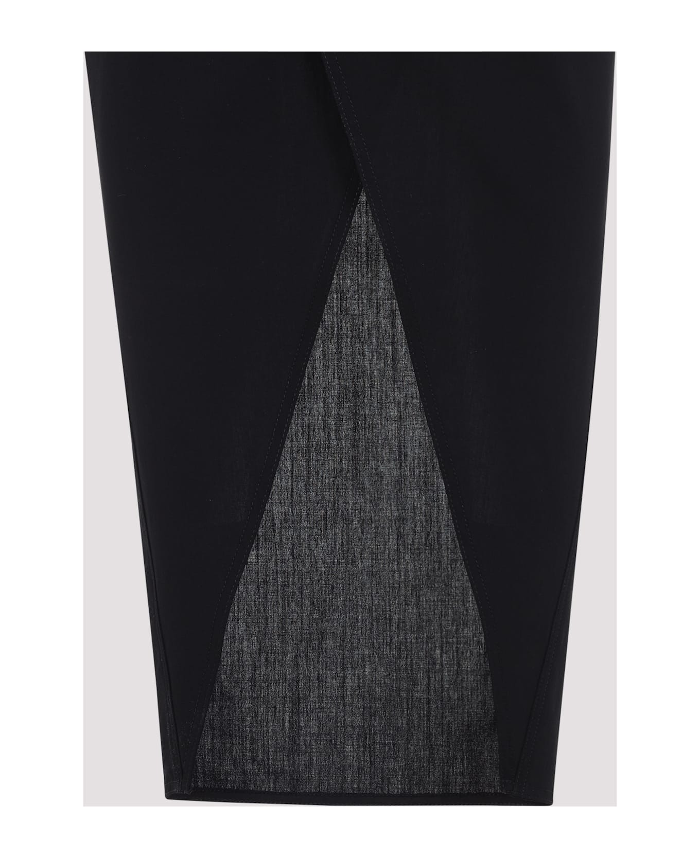 Rick Owens Soft Pillar Long Skirt - Black