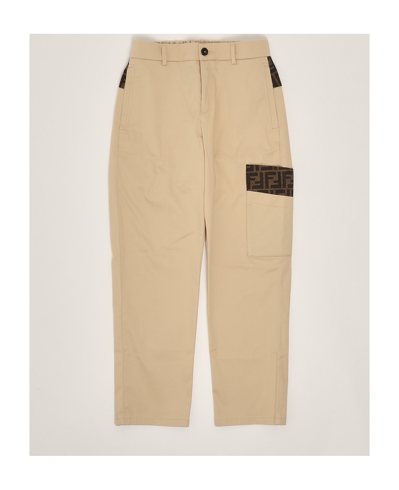 Fendi Trousers Trousers - BEIGE