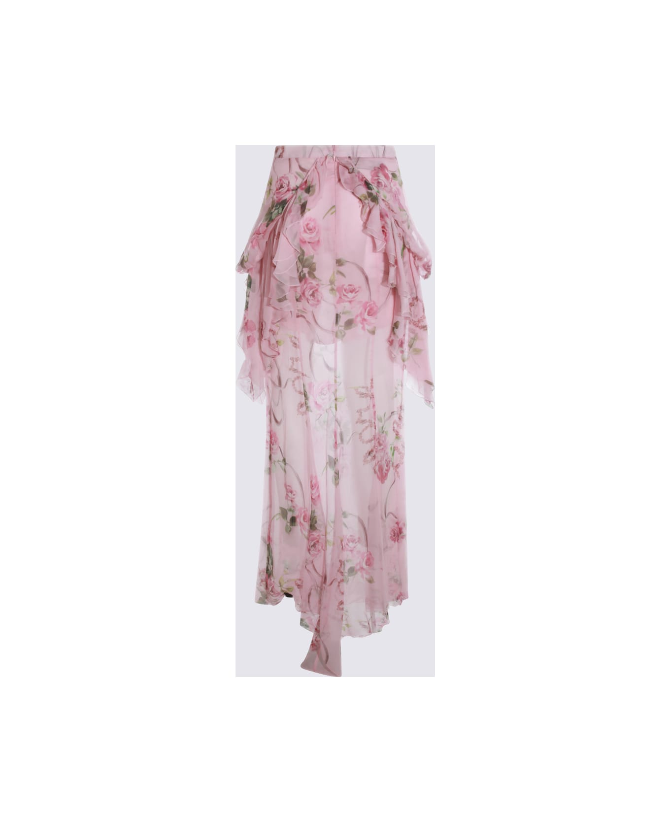 Blumarine Pink Silk Skirt - ROSA/MAUVE ORCHID