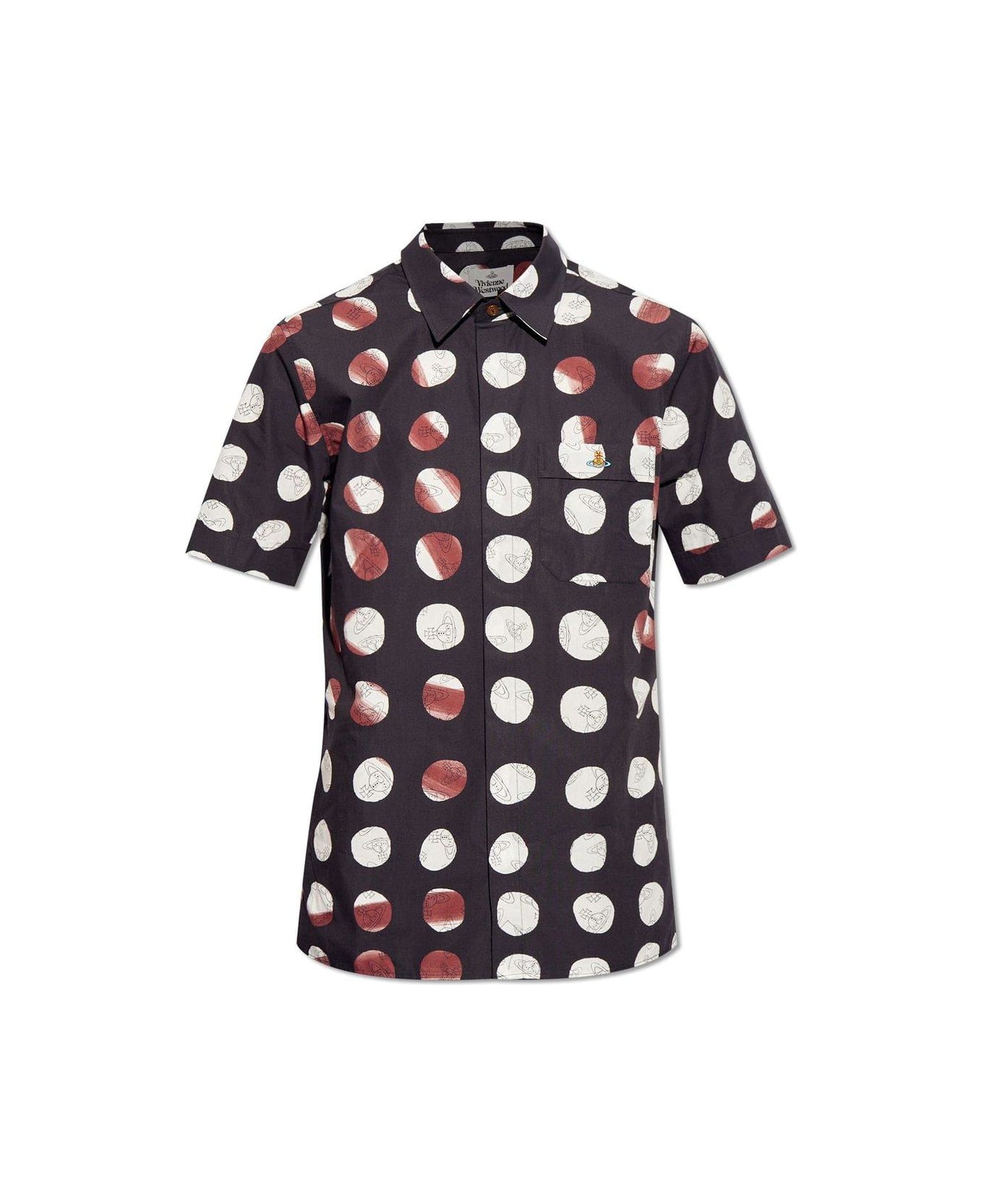 Vivienne Westwood Orb Print Long-sleeved Shirt - Dots Orbs シャツ