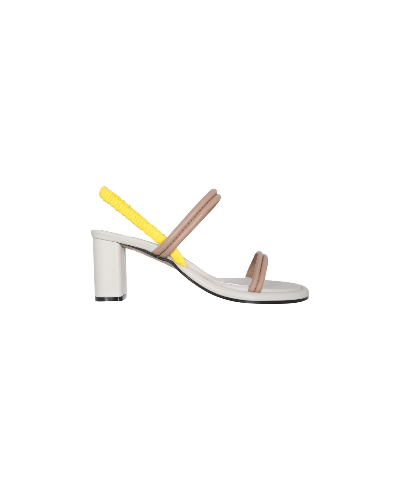 Alysi Leather Sandals - BEIGE サンダル