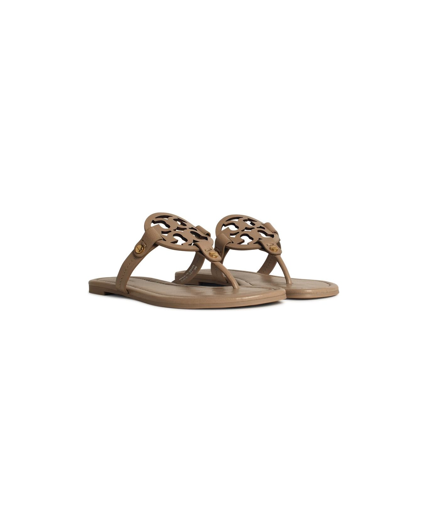 Tory Burch 
miller
 Beige Leather Flip-flops - Beige