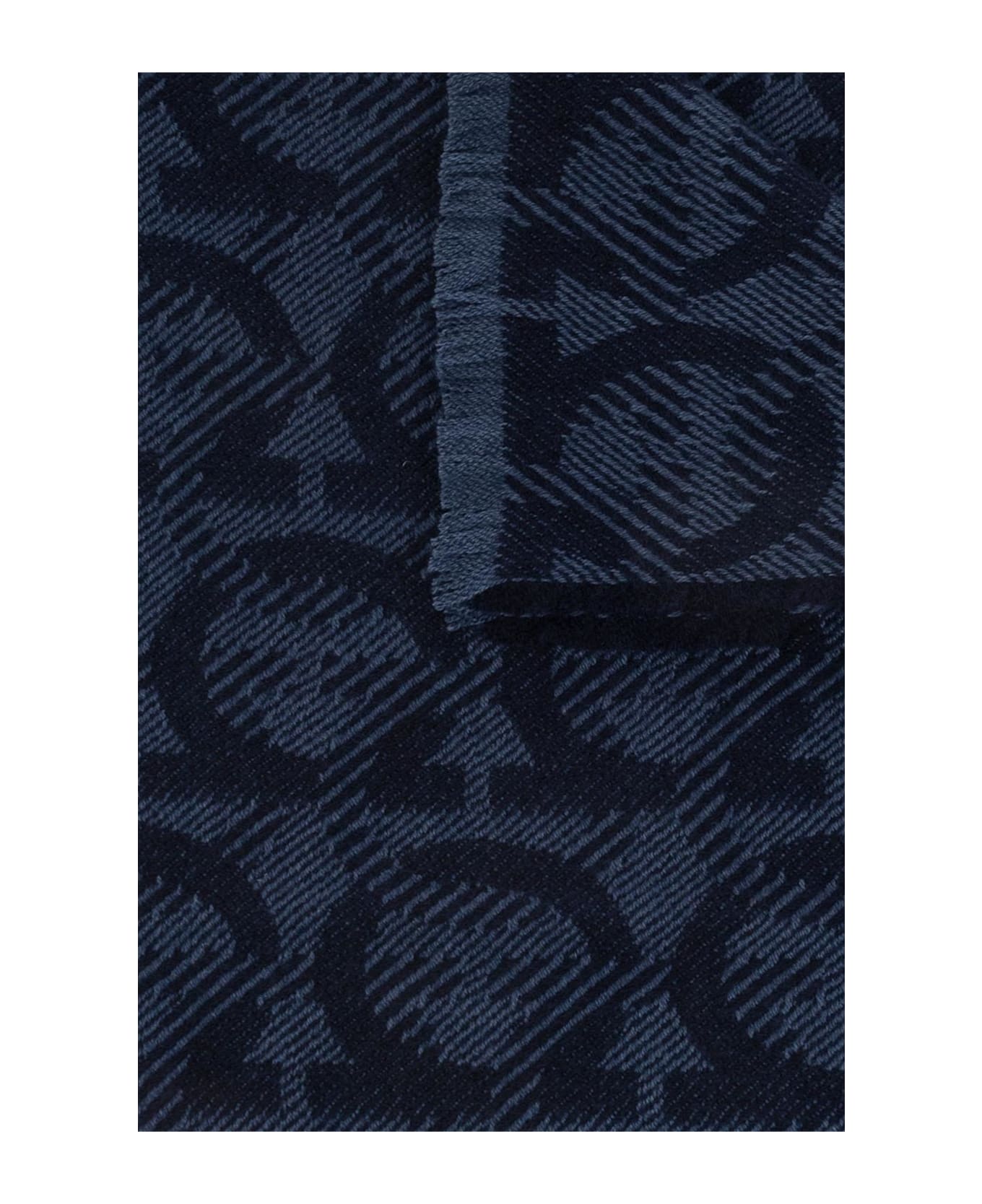 Ferragamo Wool Scarf - Blue