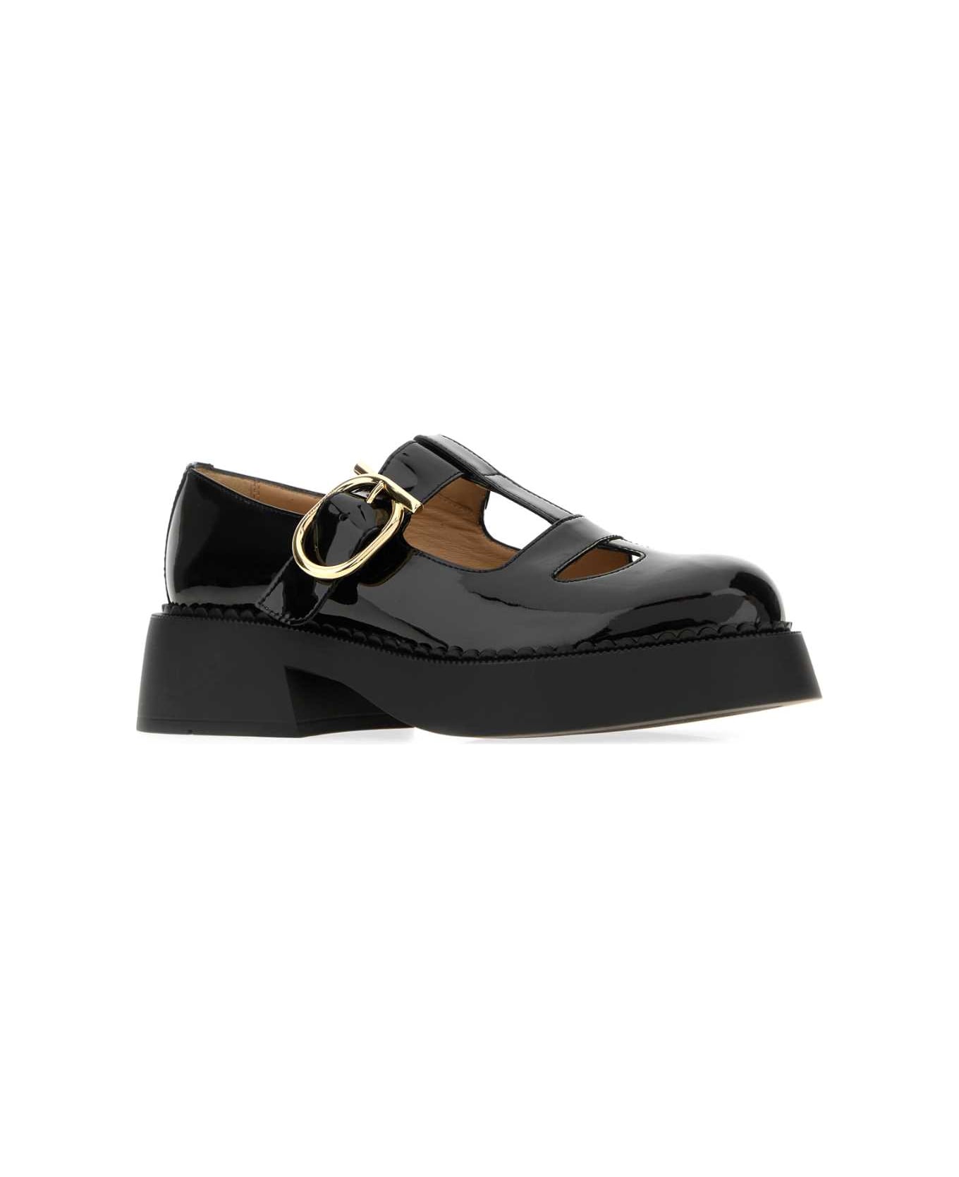Ferragamo Black Leather Zoey Ballerinas - NEROBISCOTTOBISCOTTOAI2011