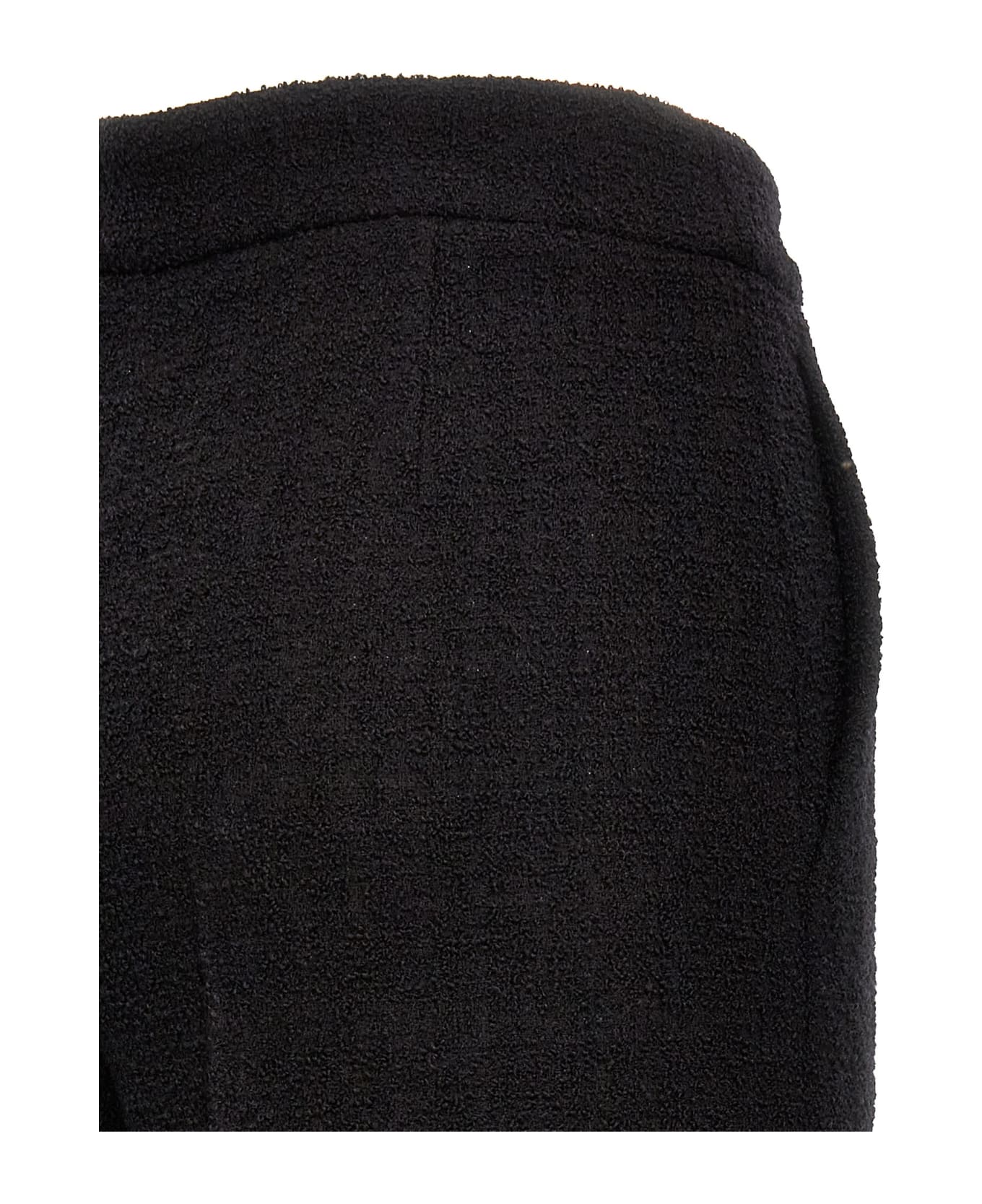 Moschino Cropped Bouclè Pants - Black  