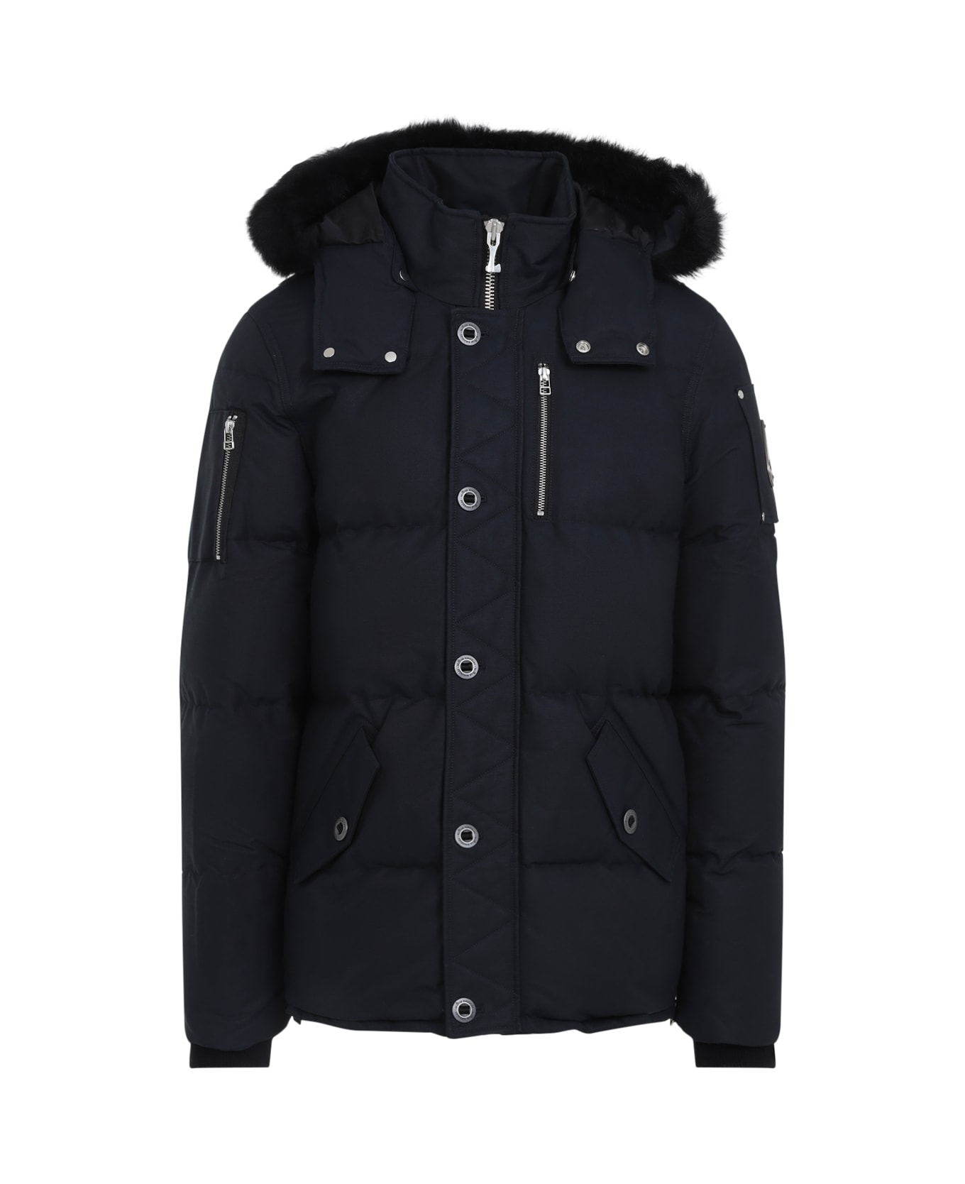 Moose Knuckles 3q Fur Jacket - Navy Blk