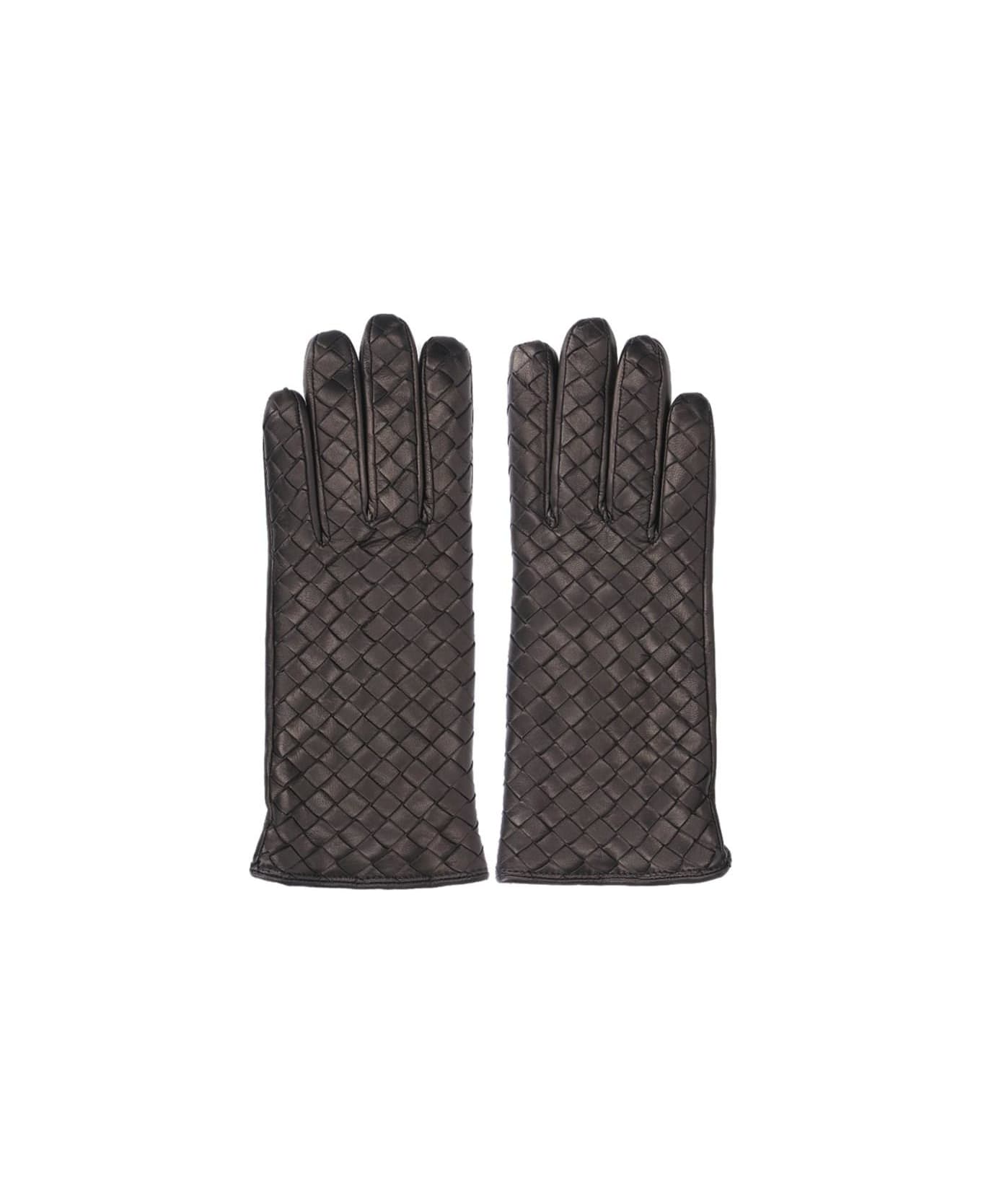 Bottega Veneta Leather Gloves - Black