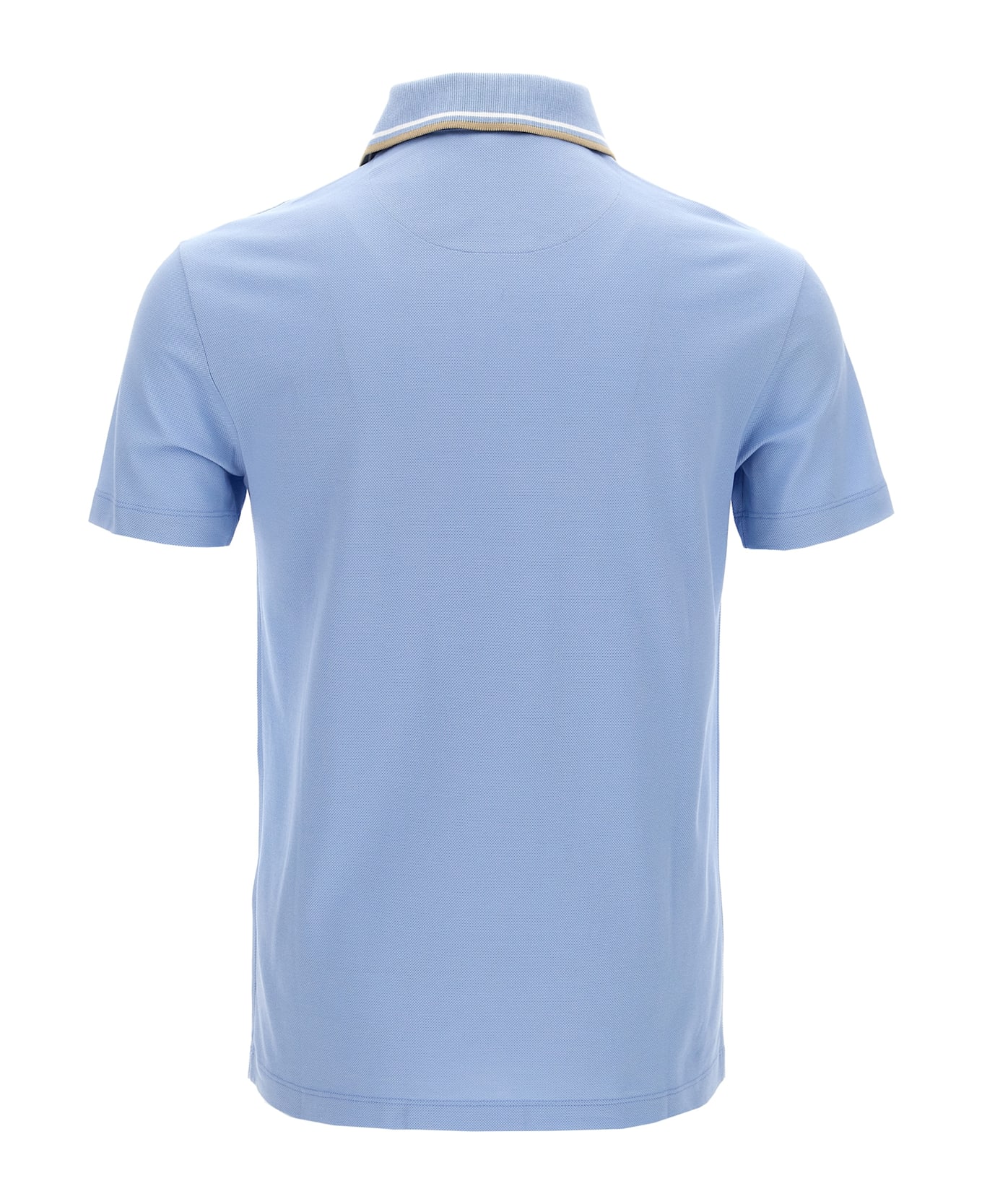Versace 
barocco
 Polo Shirt - Blue Hydrangea