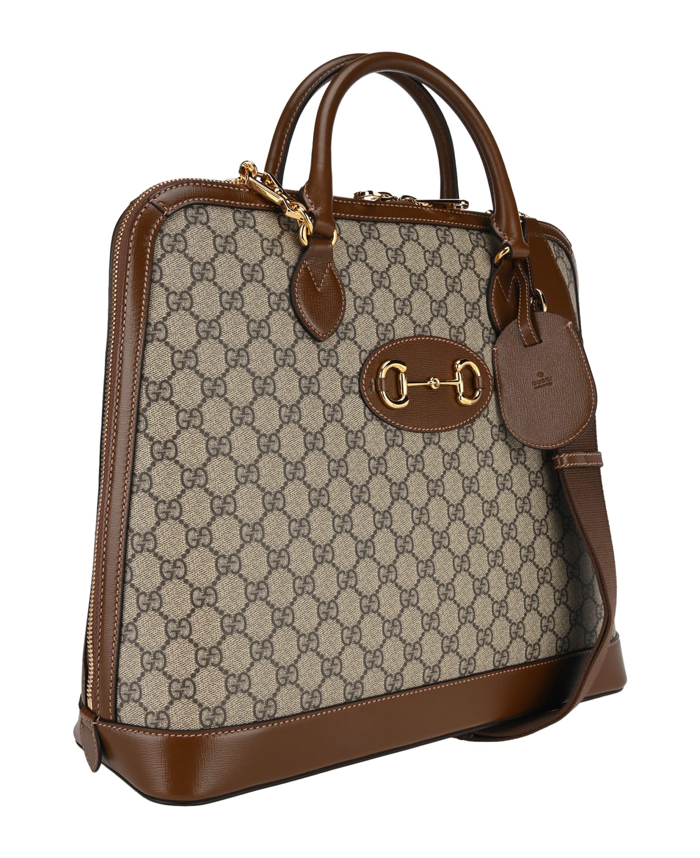 Gucci Gucci 1955 Horsebit Duffle Bag - BEIGE EBONY