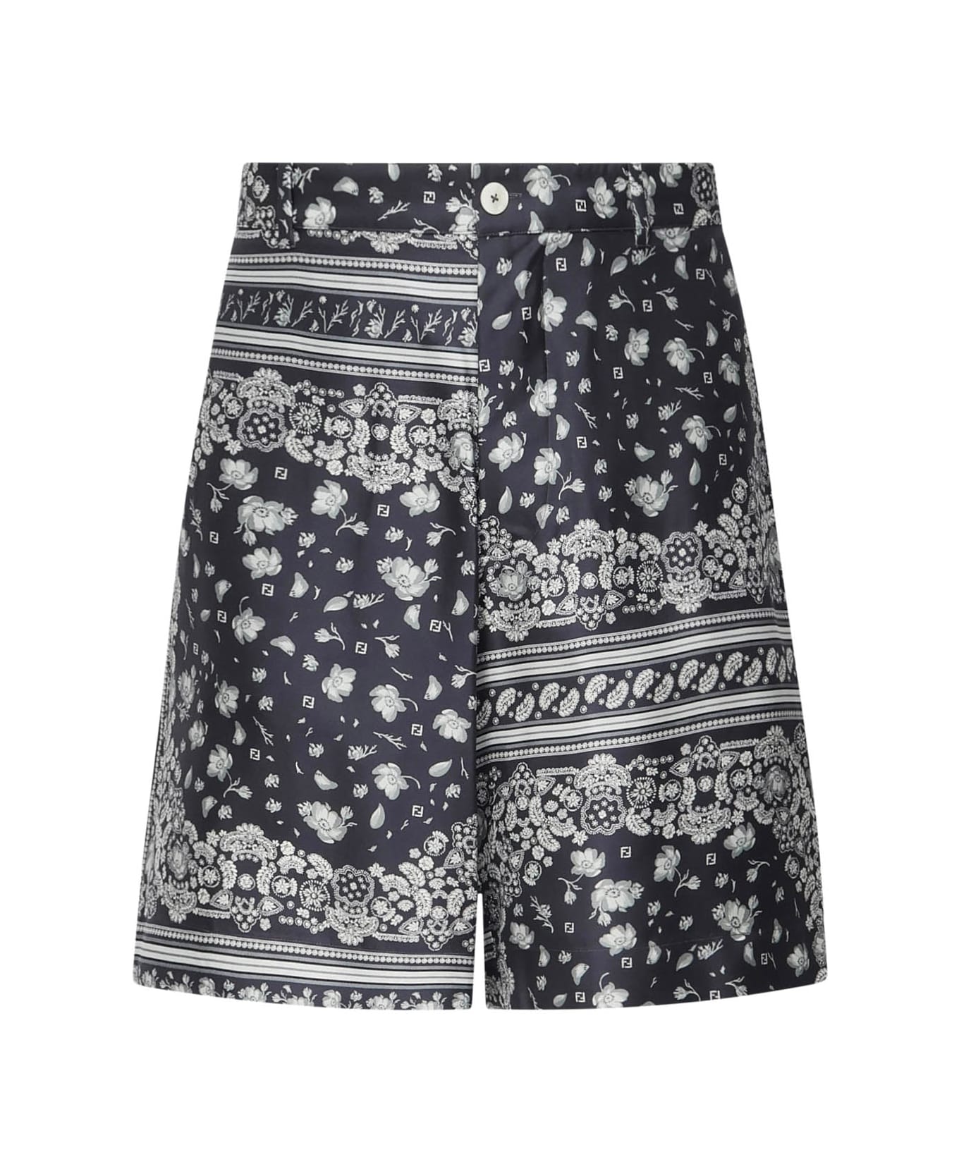 Fendi Silk Shorts - BLUE