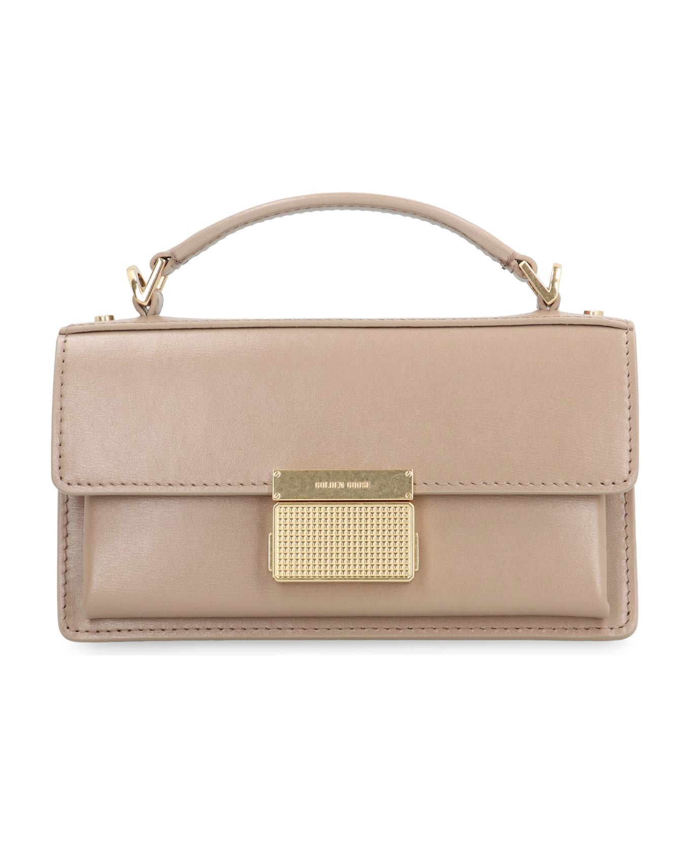 Golden Goose Small 
venezia
 Beige Palmellata Leather Bag - Beige