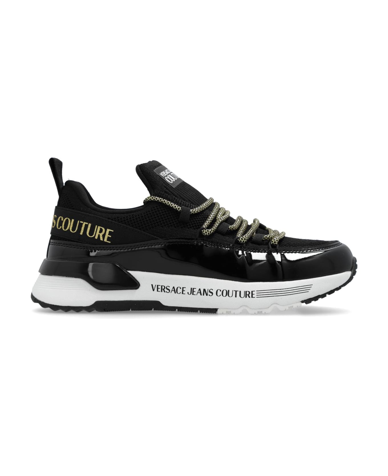 Versace Jeans Couture Sports Shoes With Logo - Black