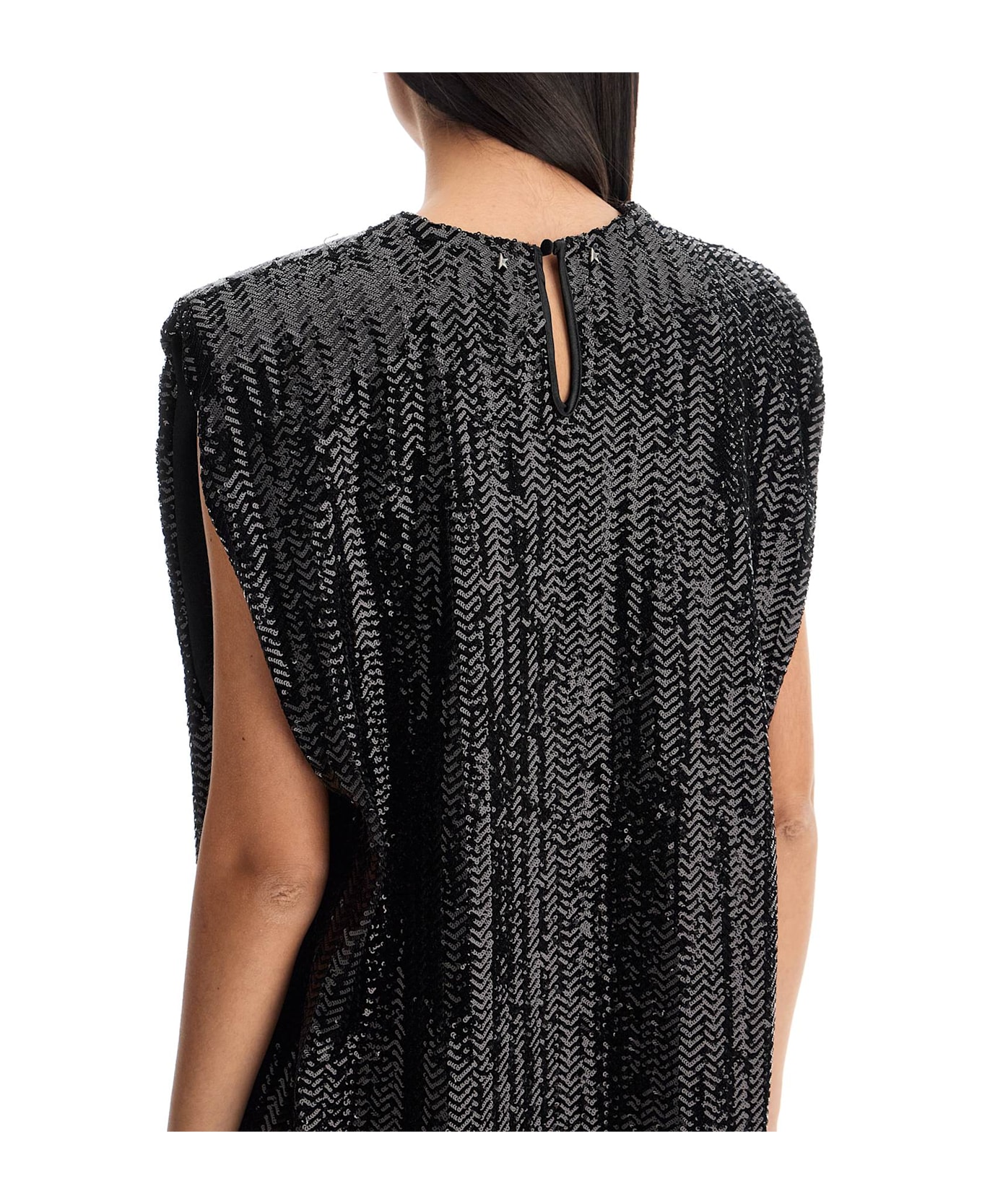 Golden Goose Sequin Mini Dress. - BLACK (Black)