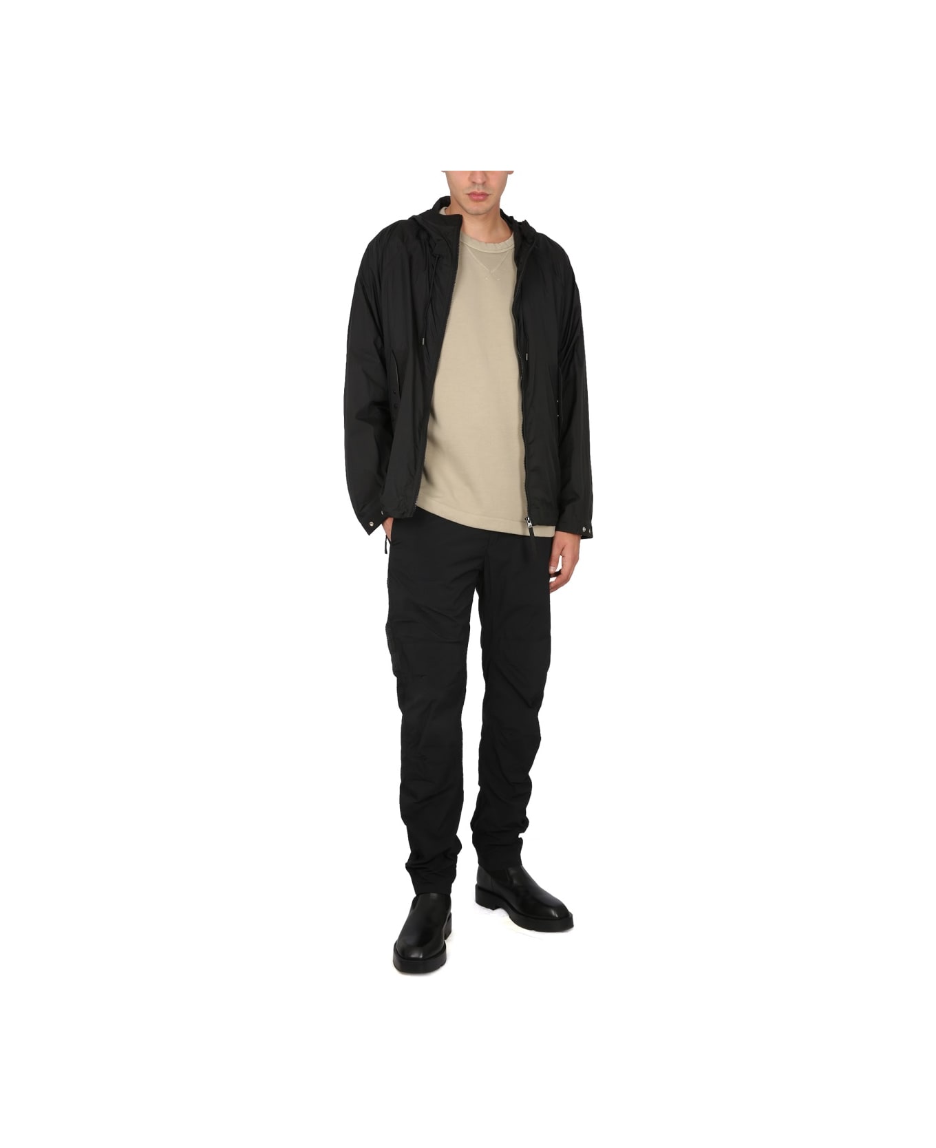 Ten C Parka Short Combo Bonded - BLACK
