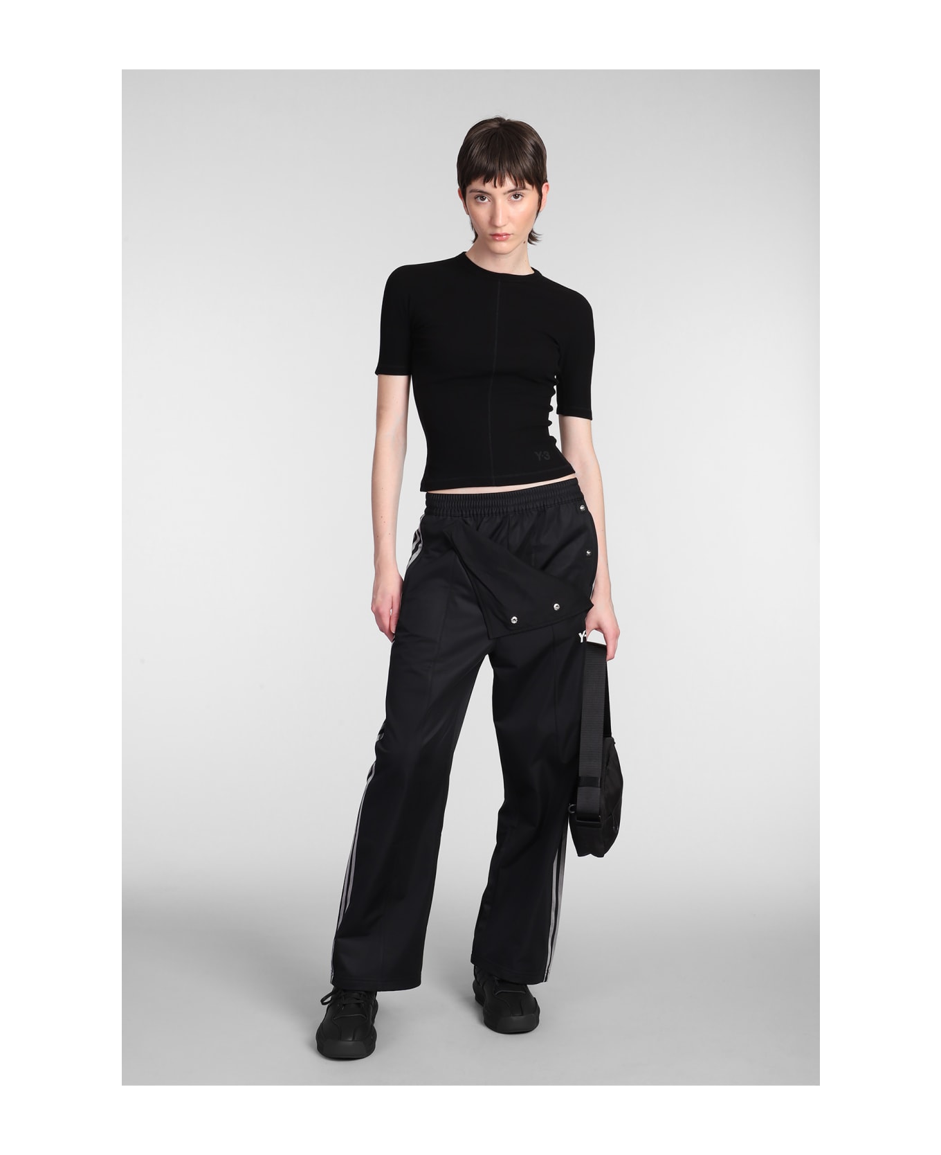 Y-3 T-shirt In Black Cotton - Black