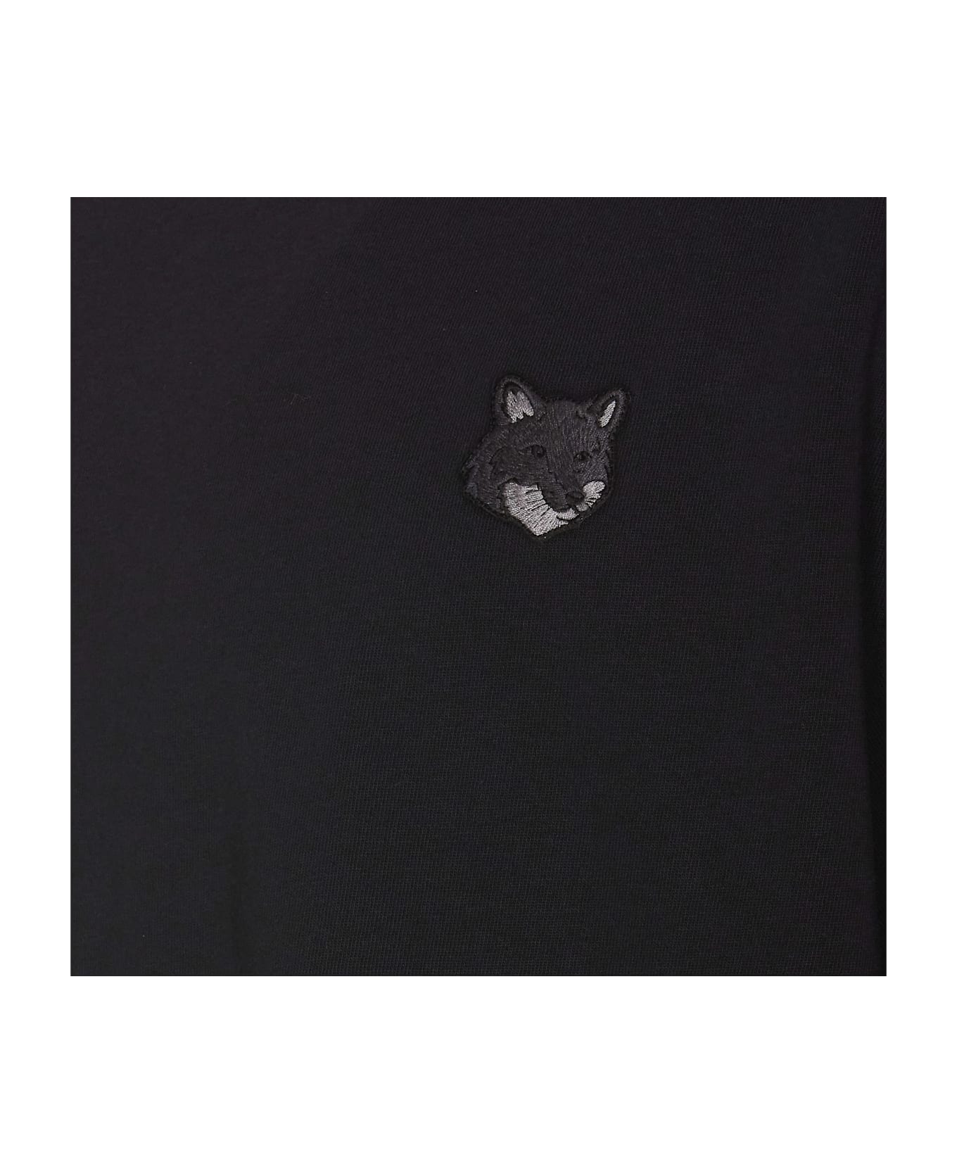 Maison Kitsuné Fox Head Patch Logo T-shirt - Black シャツ