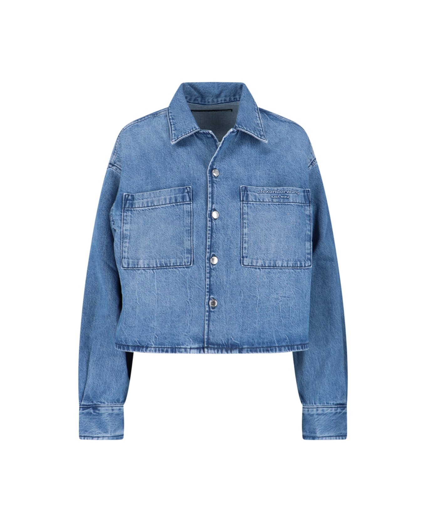 Alexander Wang Cropped Shirt - Blue