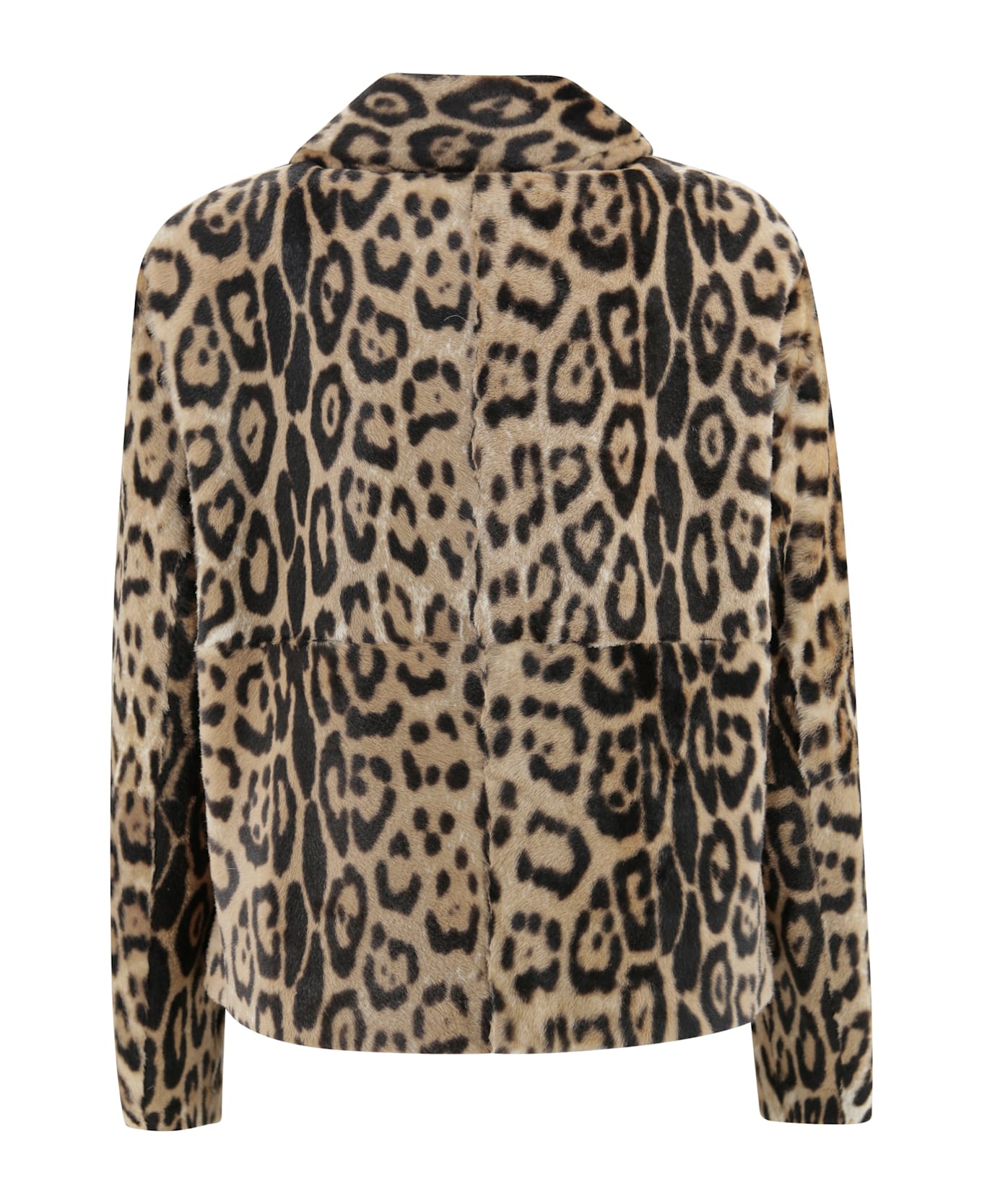 Parosh Animal Print Jacket - Brown