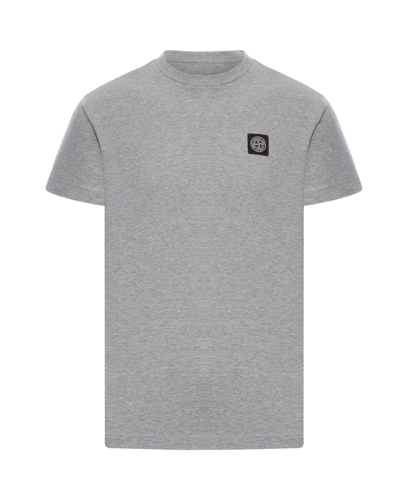 Stone Island Compass Patch Crewneck T-shirt - Grey