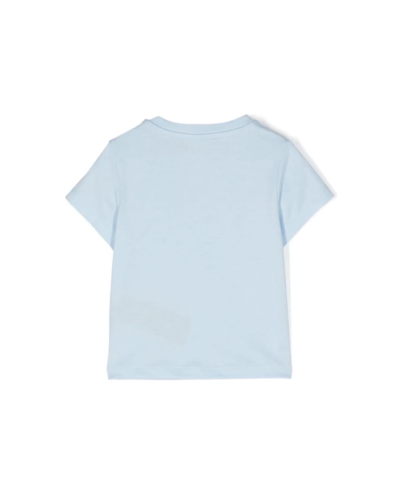Balmain T-shirt With Print - Light blue