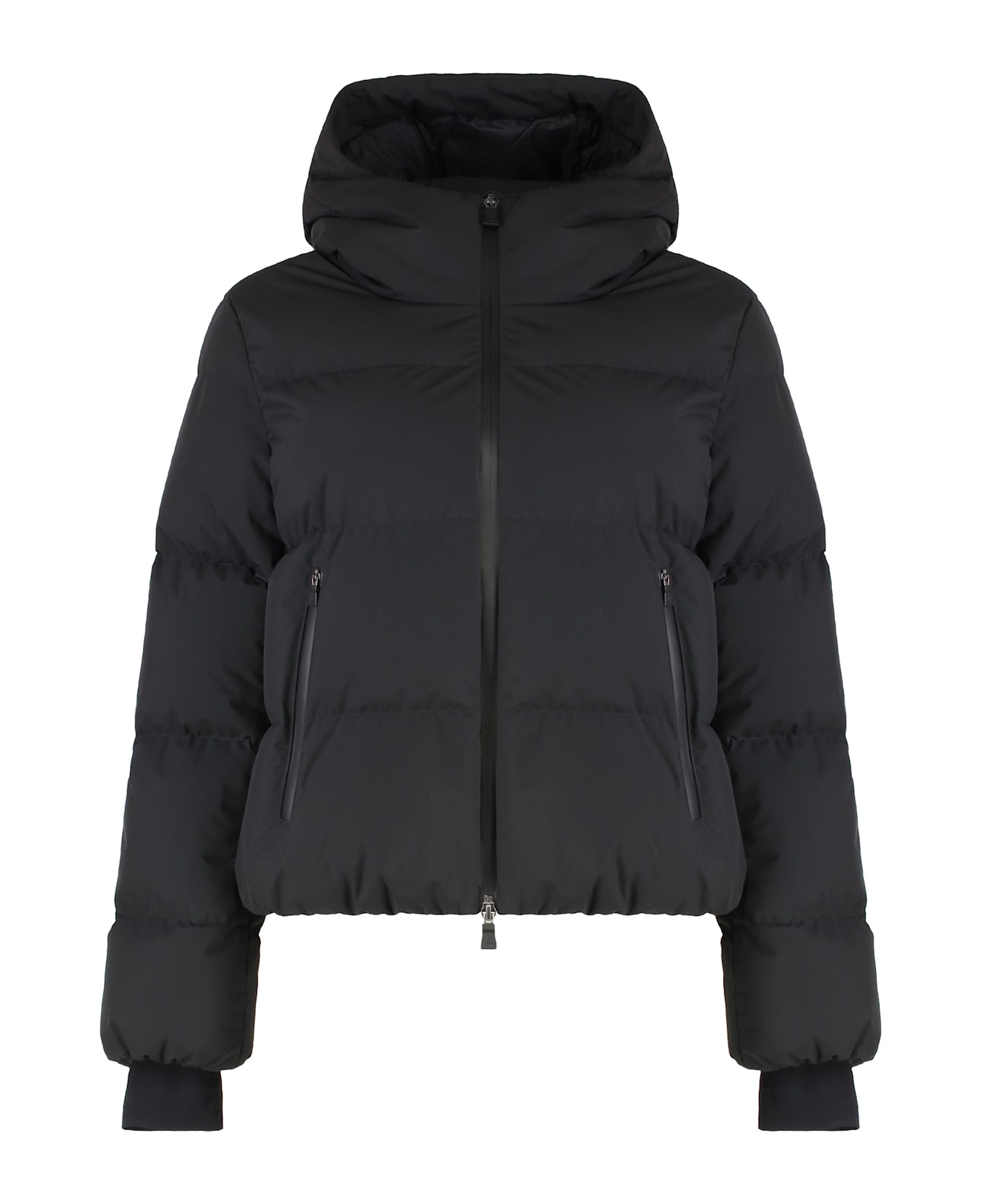 Herno Short Down Jacket With Hood - black