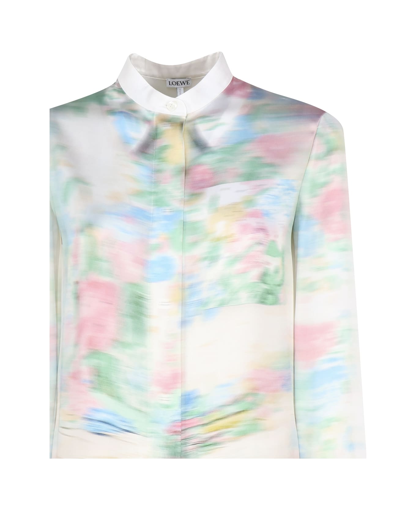 Loewe Shirt Crafted In Lightweight Viscose And Silk Satin - Multicolor ブラウス