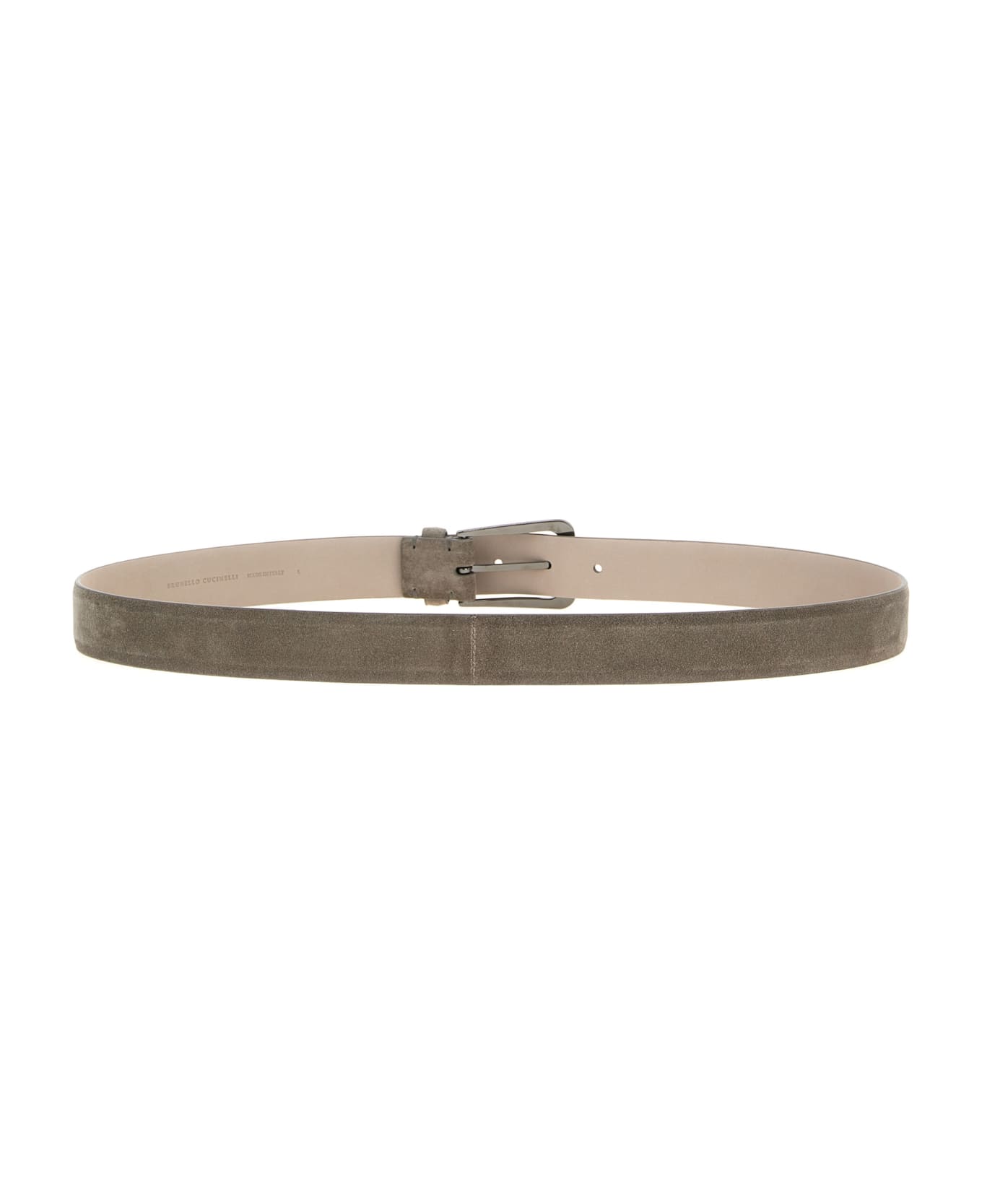 Brunello Cucinelli Suede Belt - Gray