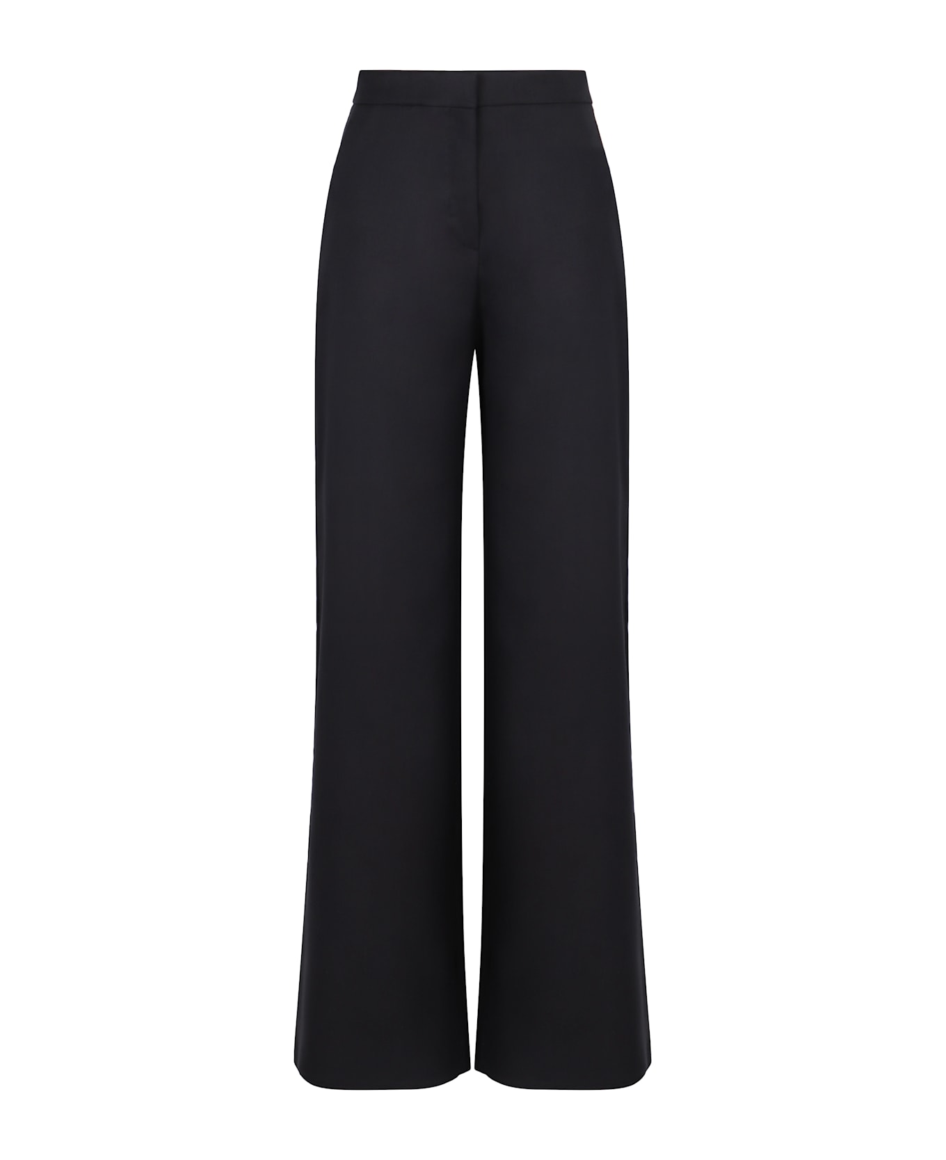Max Mara Studio Mozart High-rise Cotton Trousers - blue