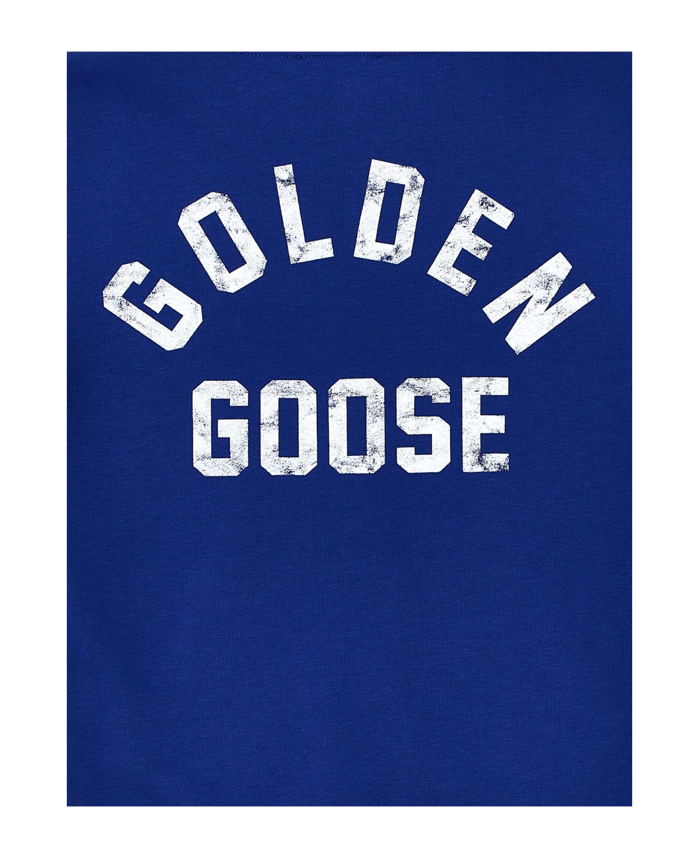 Golden Goose Logo Print Hoodie - Blue