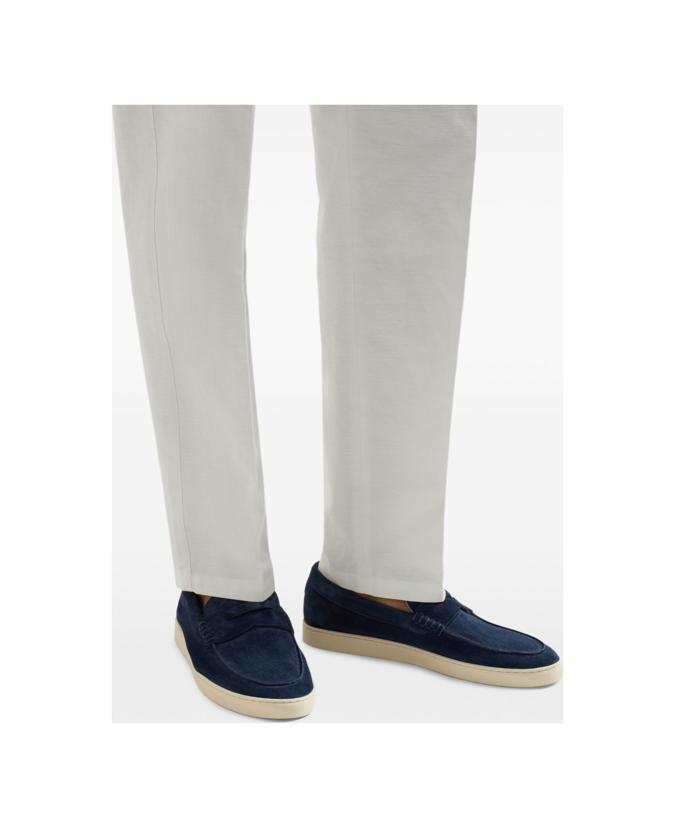 Brunello Cucinelli Leather Loafers - Blue