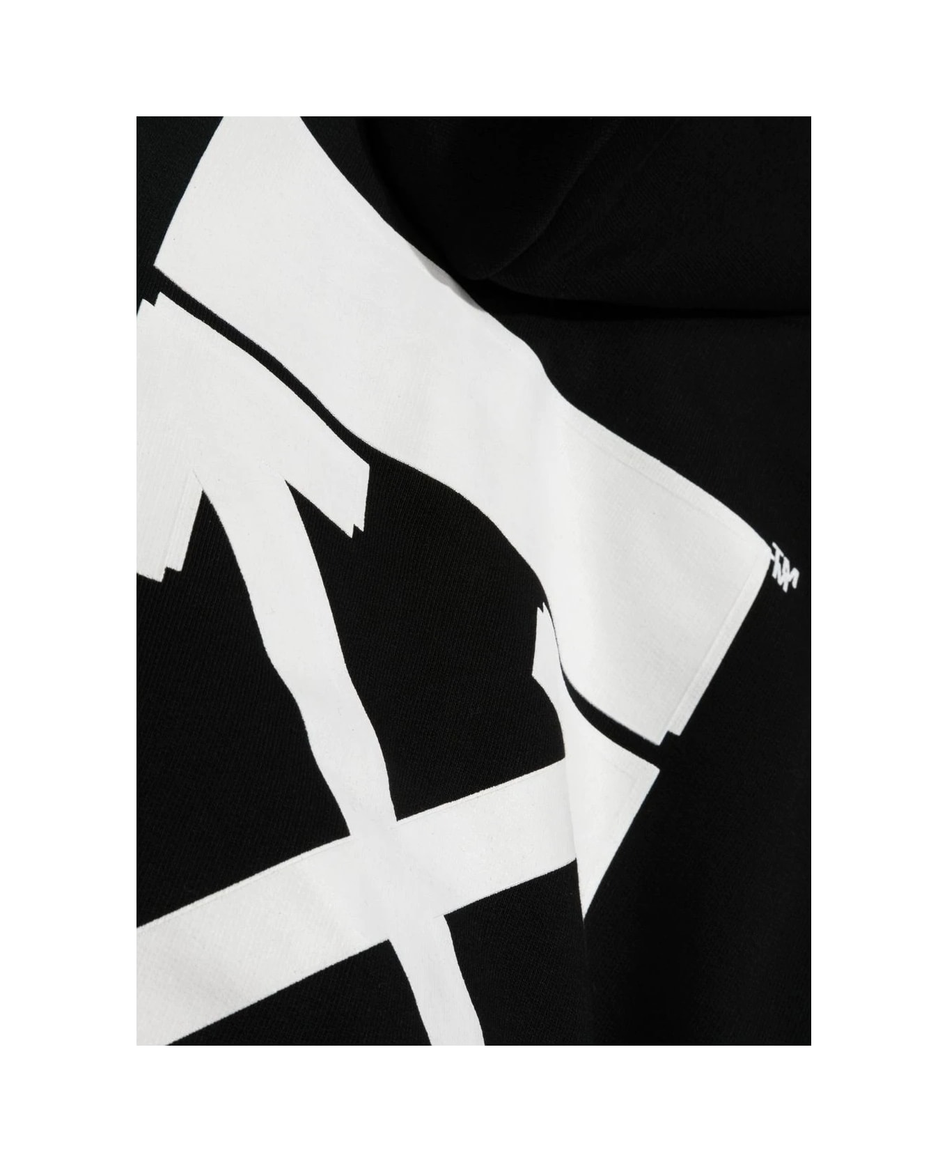 Off-White Black Rubber Arrow Zipped Hoodie - Nero