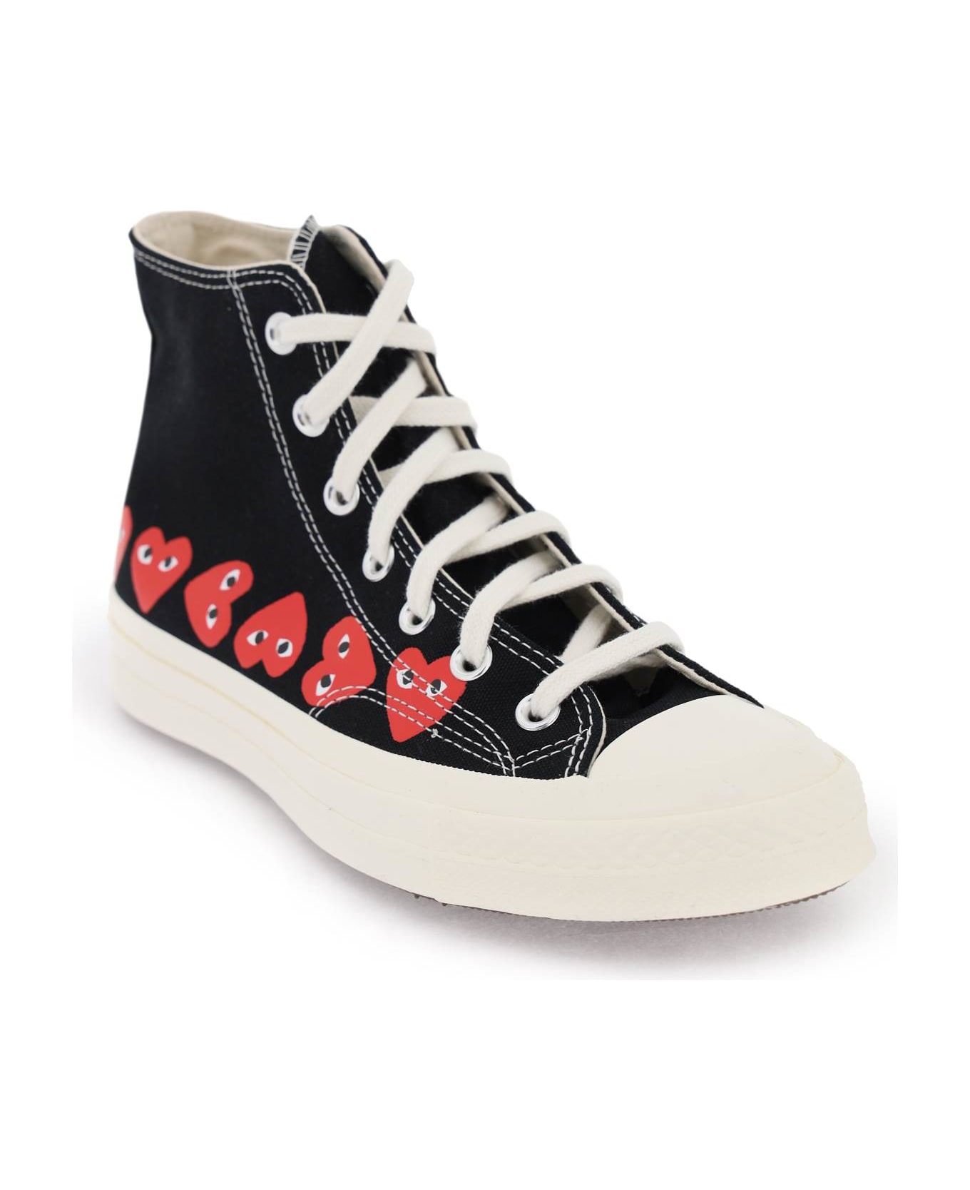 Comme des Garçons Play Multi Heart Converse X Comme Des Garçons Play Hi-top Sneakers - Black