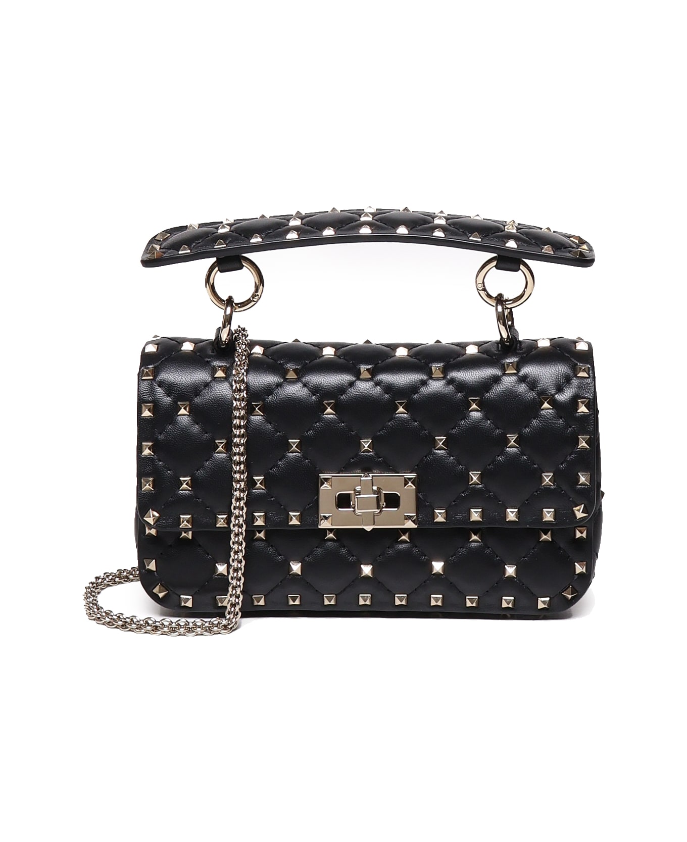 Rockstud Spike Small Leather Handbag