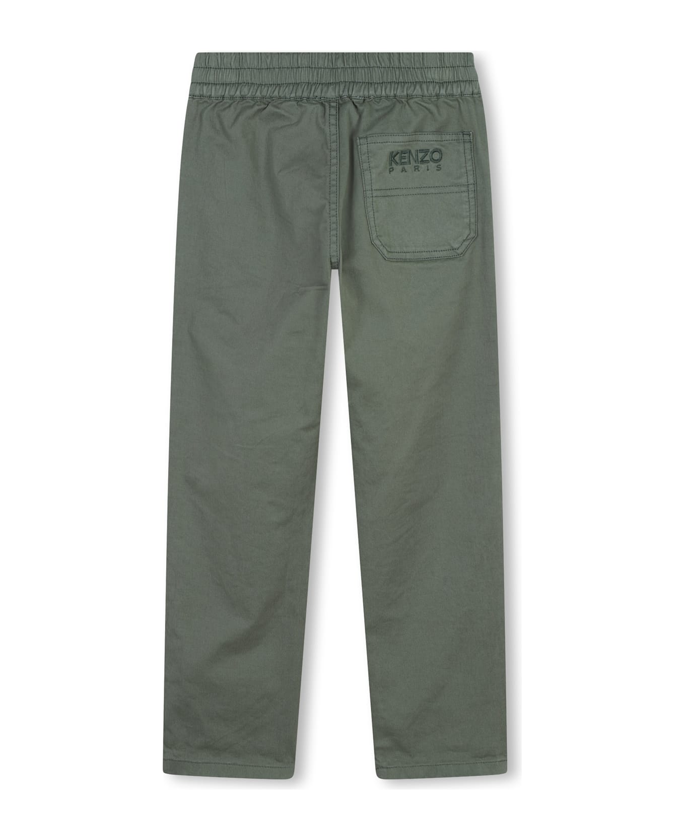 Kenzo Kids Trousers With Embroidery - Green