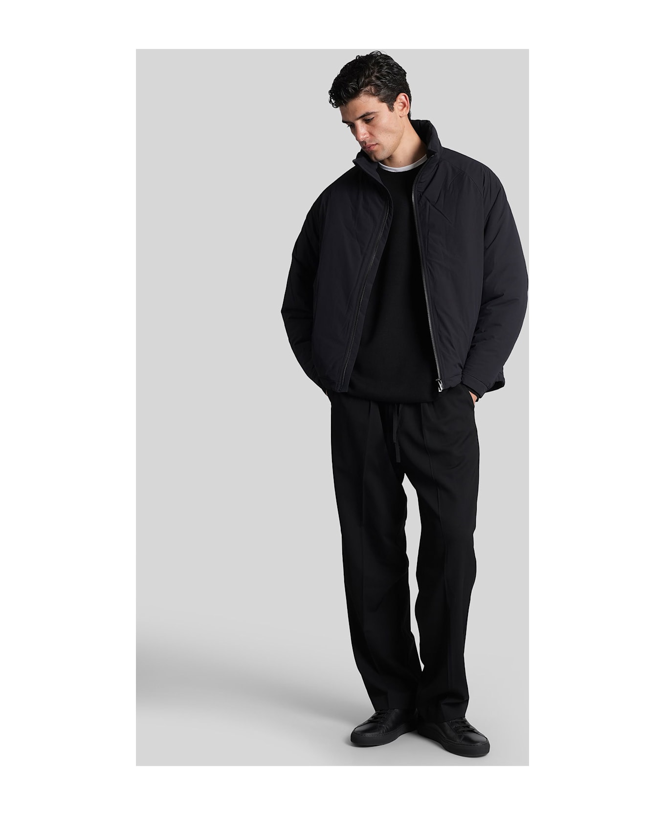 Attachment Puffer In Black Nylon - black