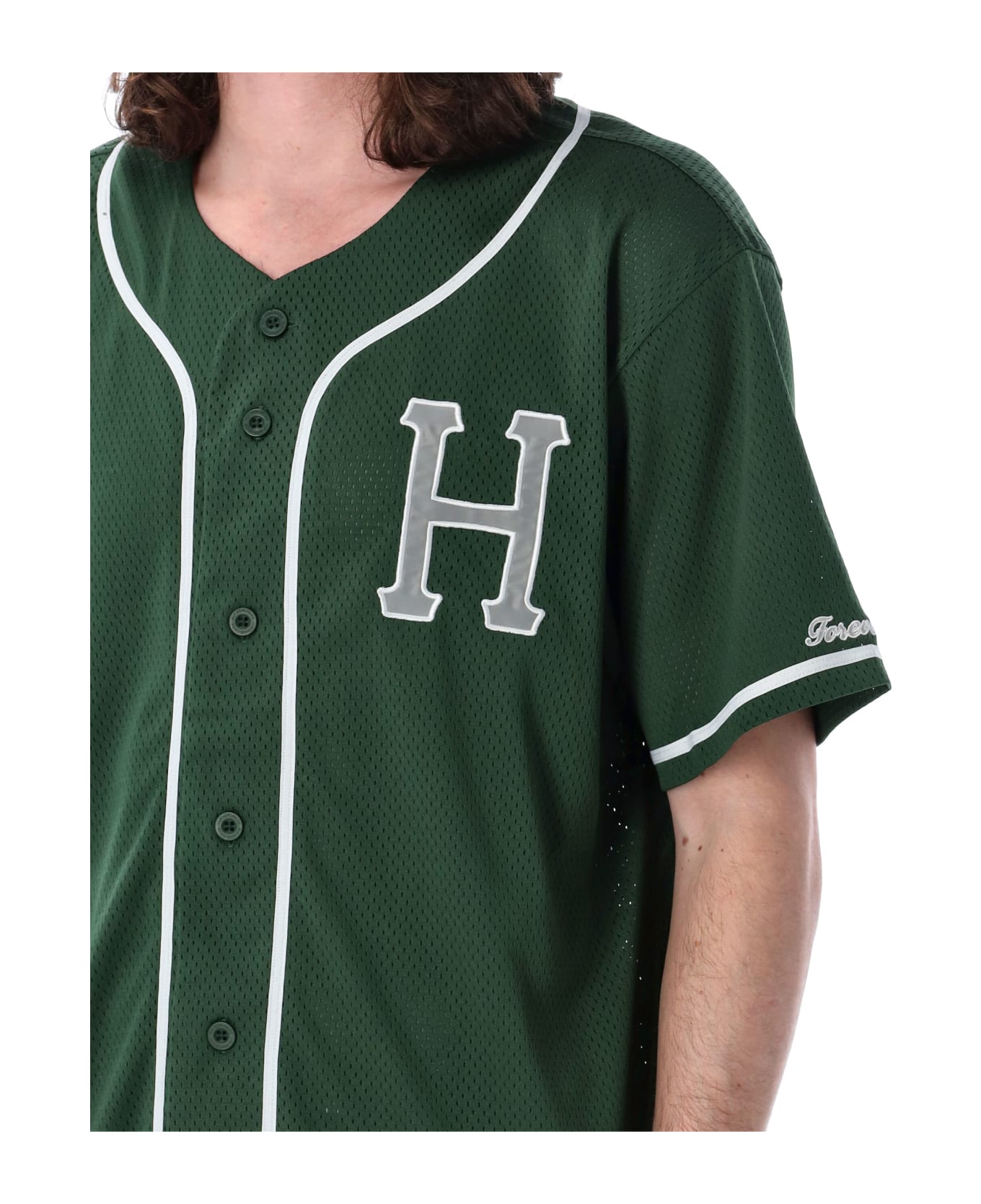 HUF Baseball Mesh Shirt - PINE