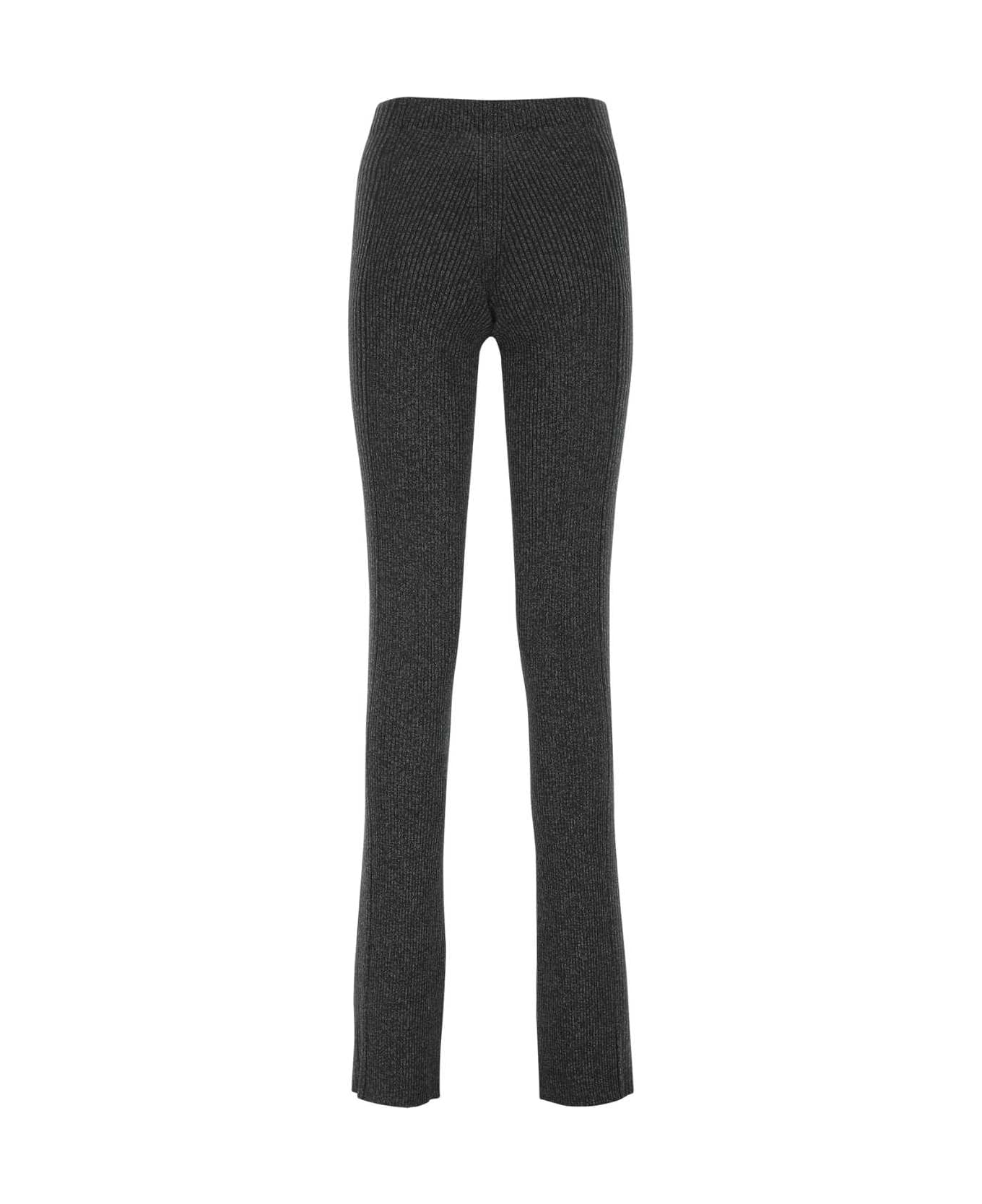 Dion Lee Melange Black Polyester Blend Pant - BLACK