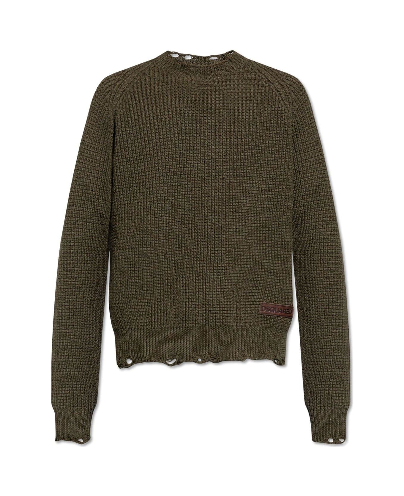 Dsquared2 Round Neck Sleeved Sweater - C