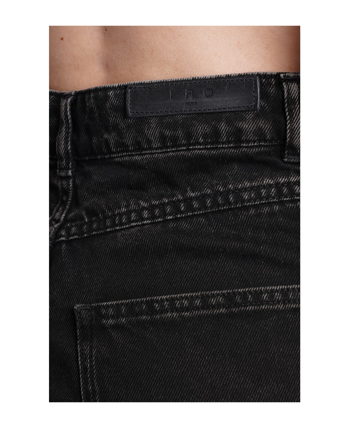 IRO Elgama Shorts In Black Cotton - black